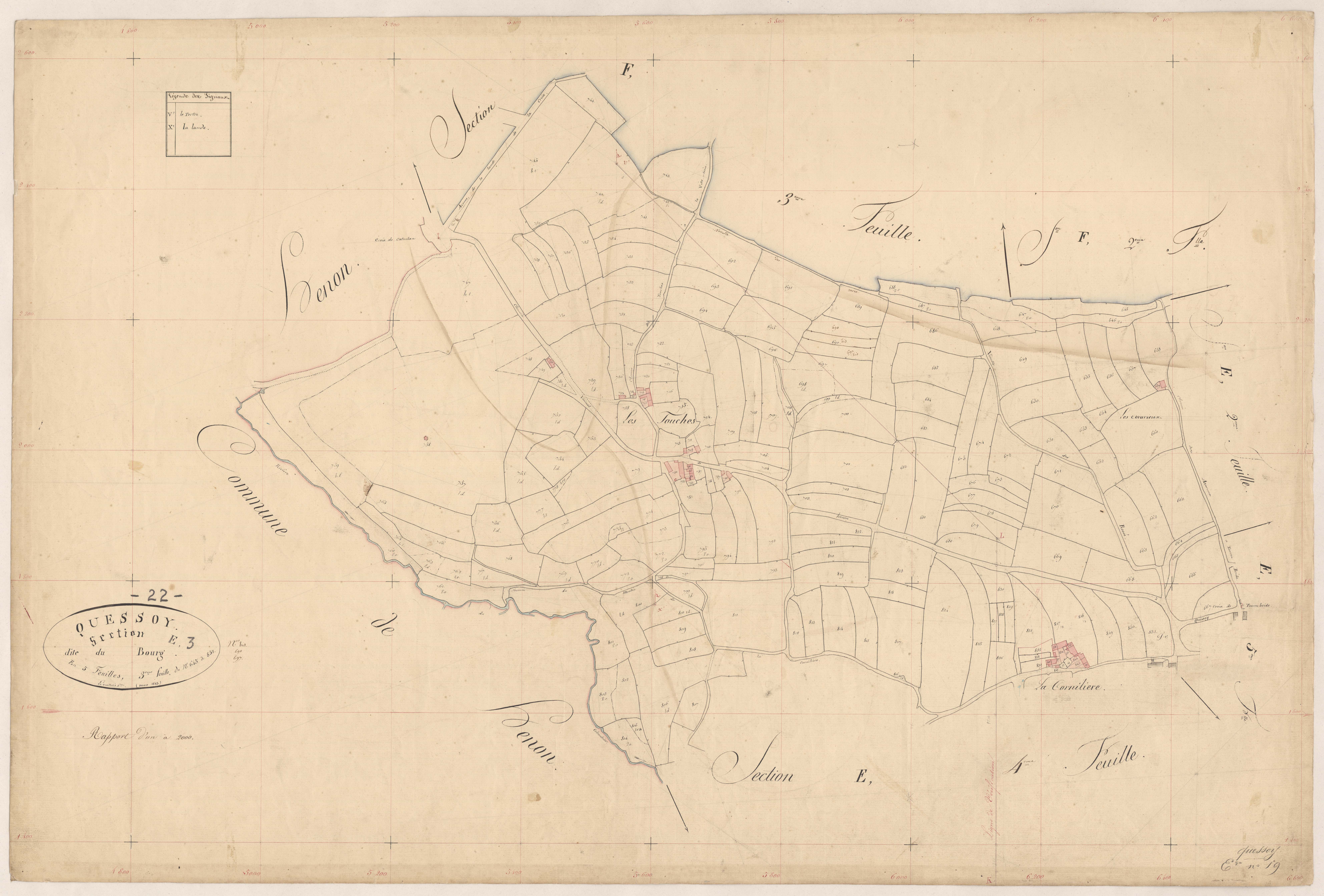 Quessoy - Section E, 3e feuille