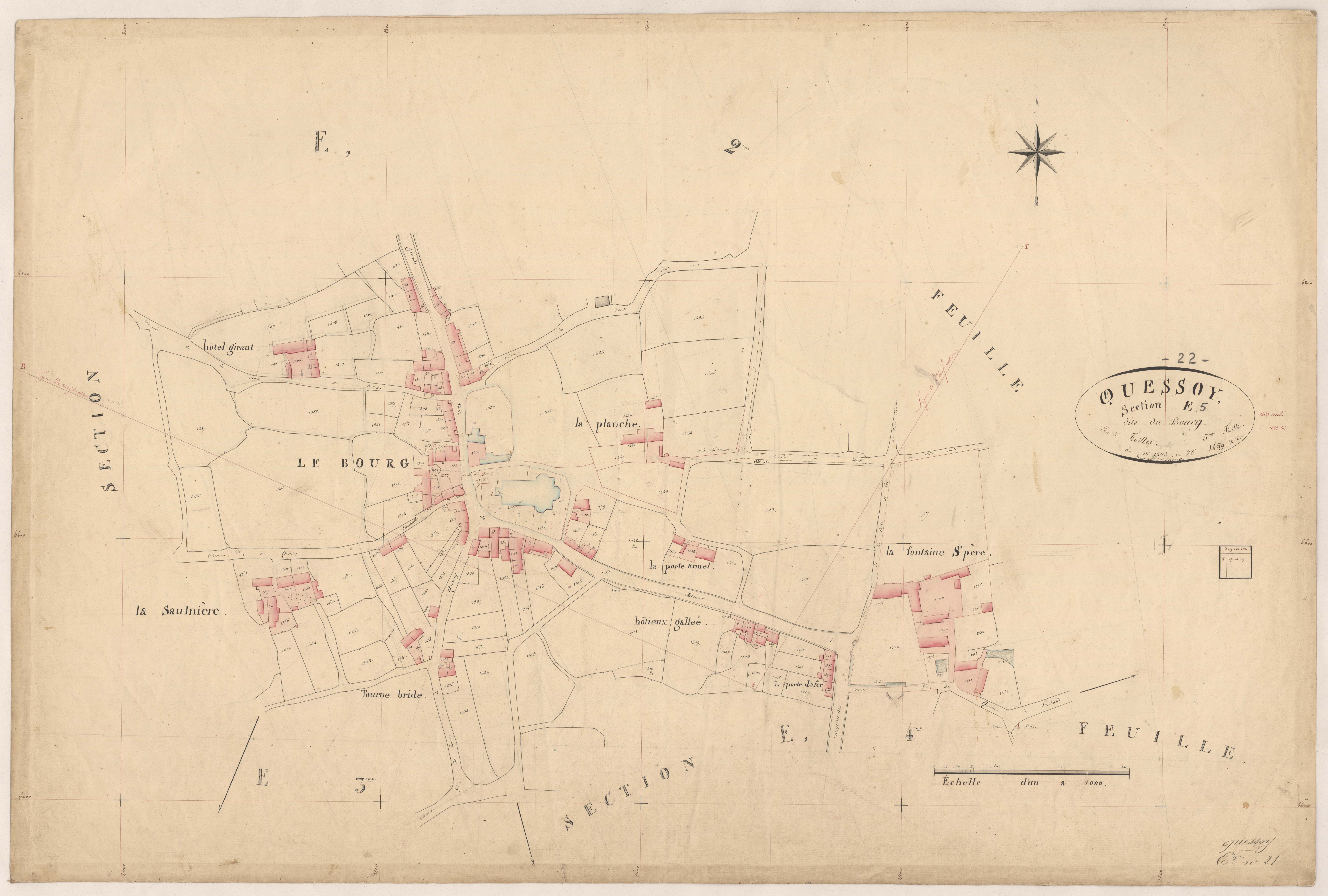 Quessoy - Section E, 5e feuille