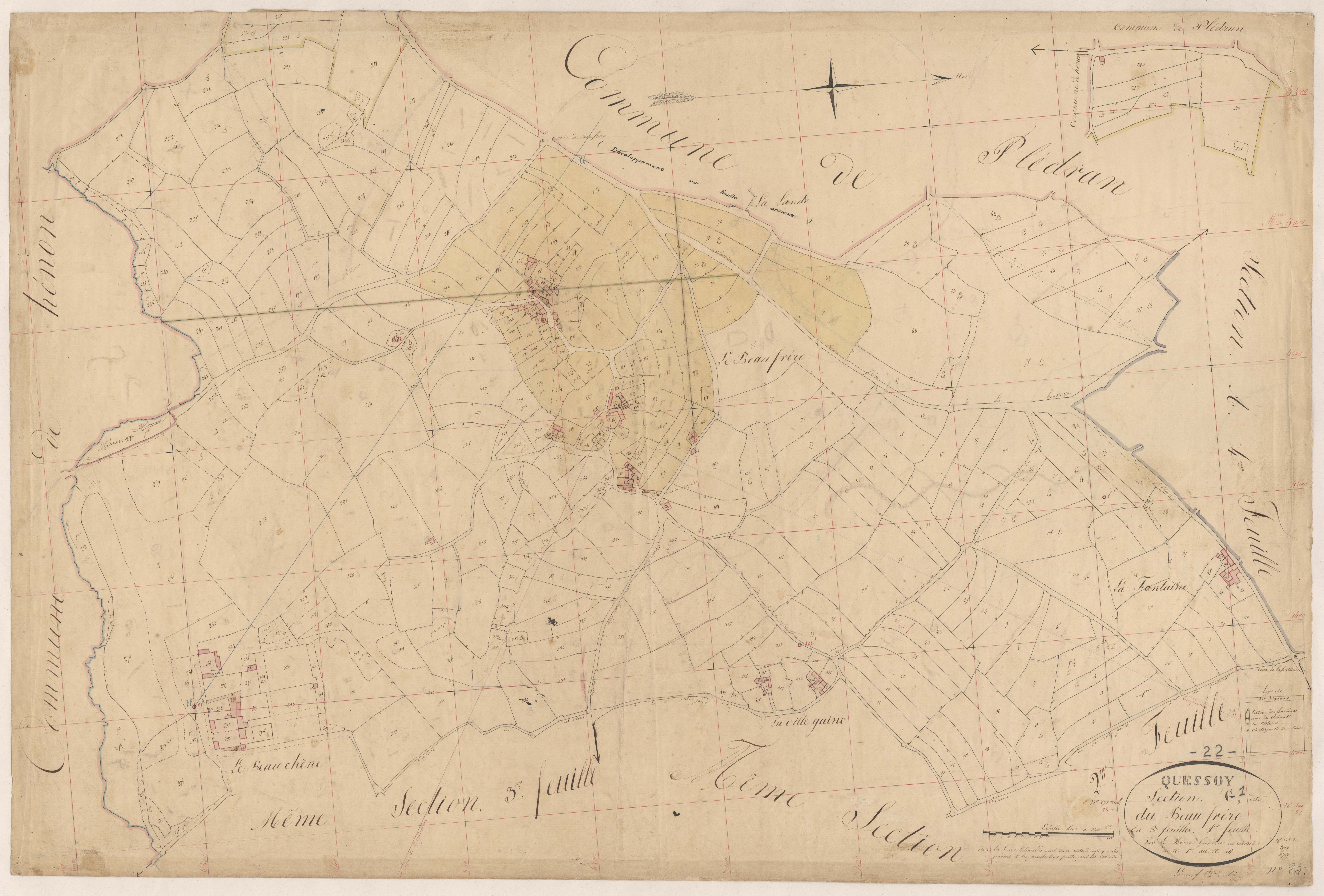 Quessoy - Section G, 1re feuille