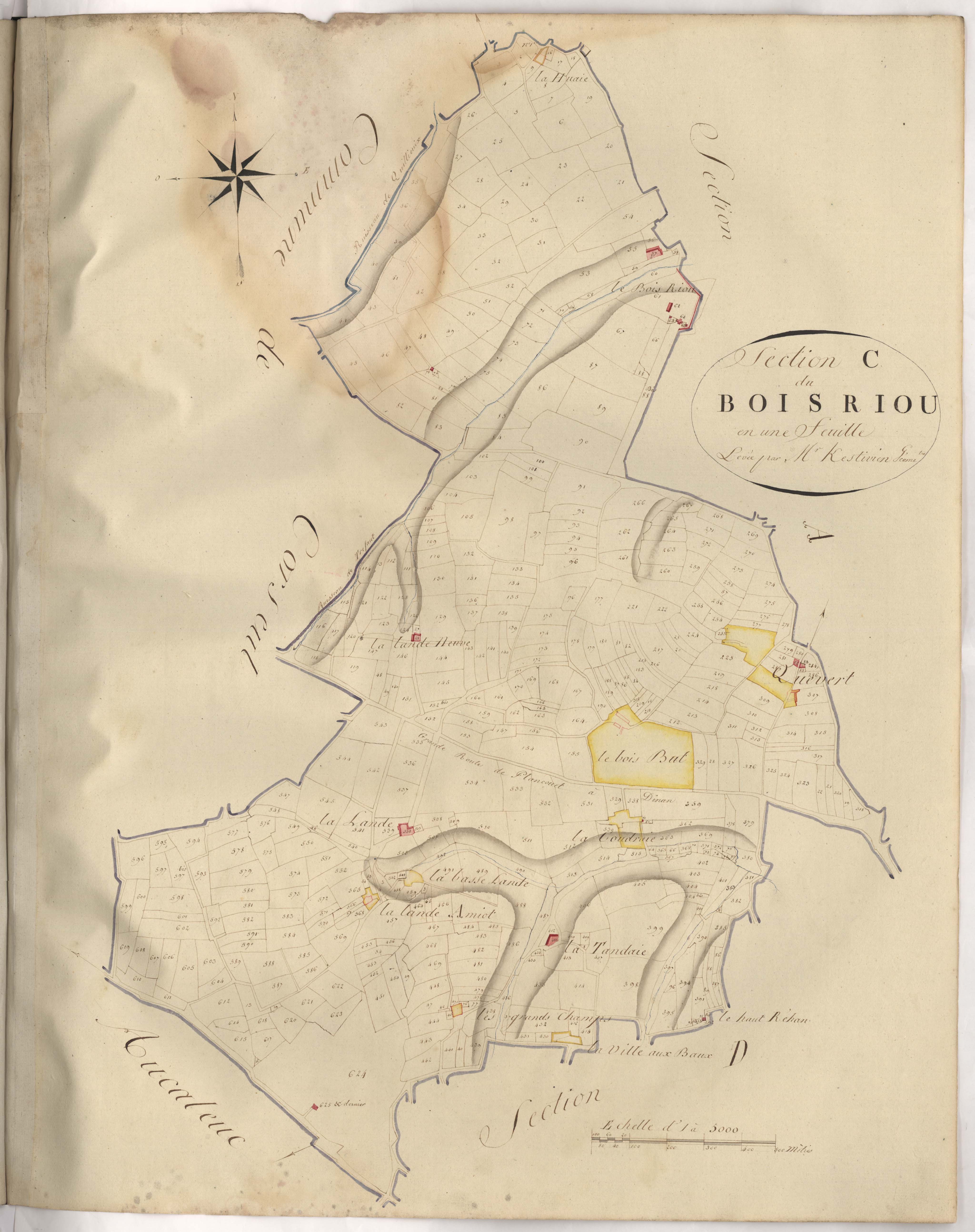 Quévert - Section B, 1re feuille