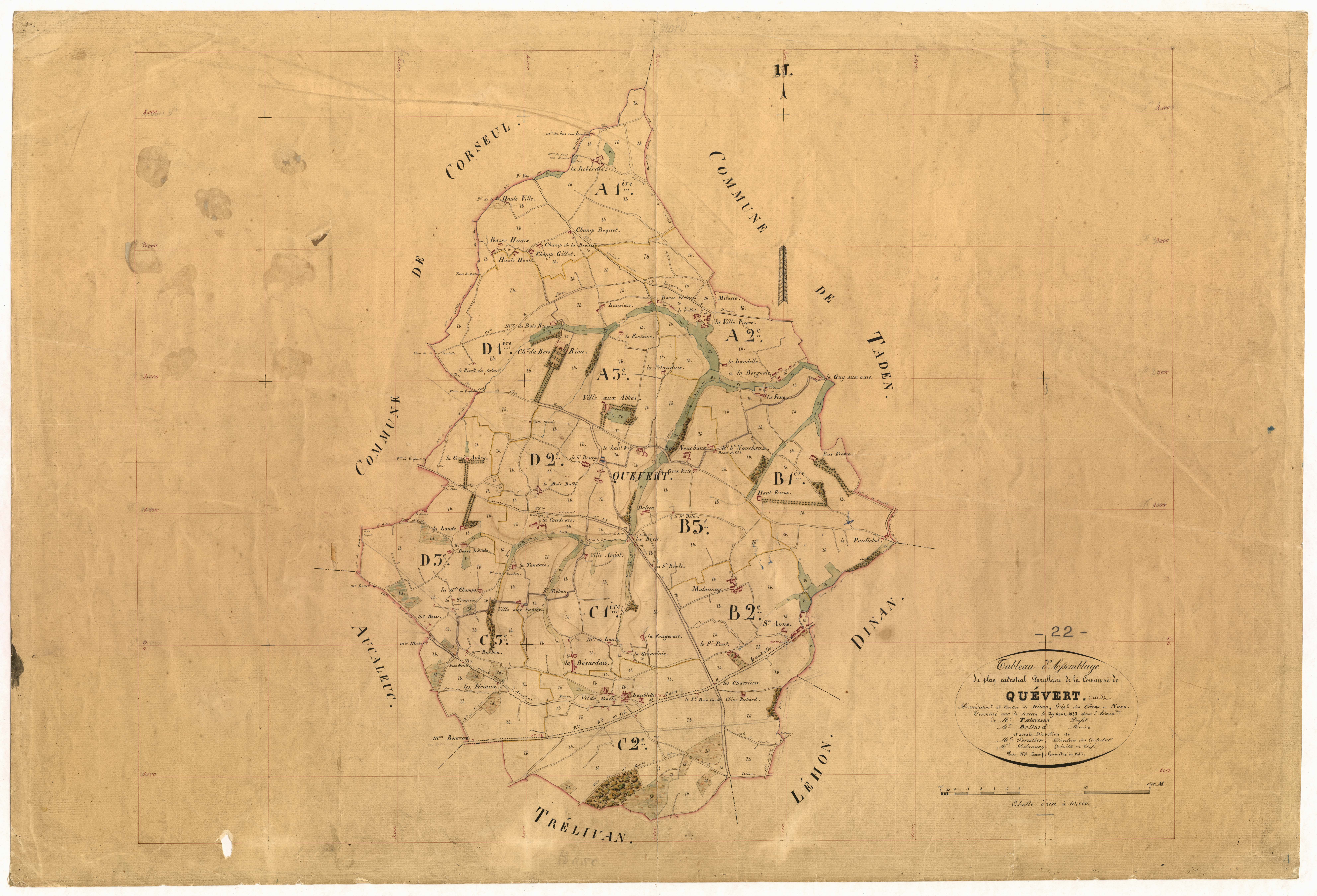 Quévert - Tableau d'assemblage