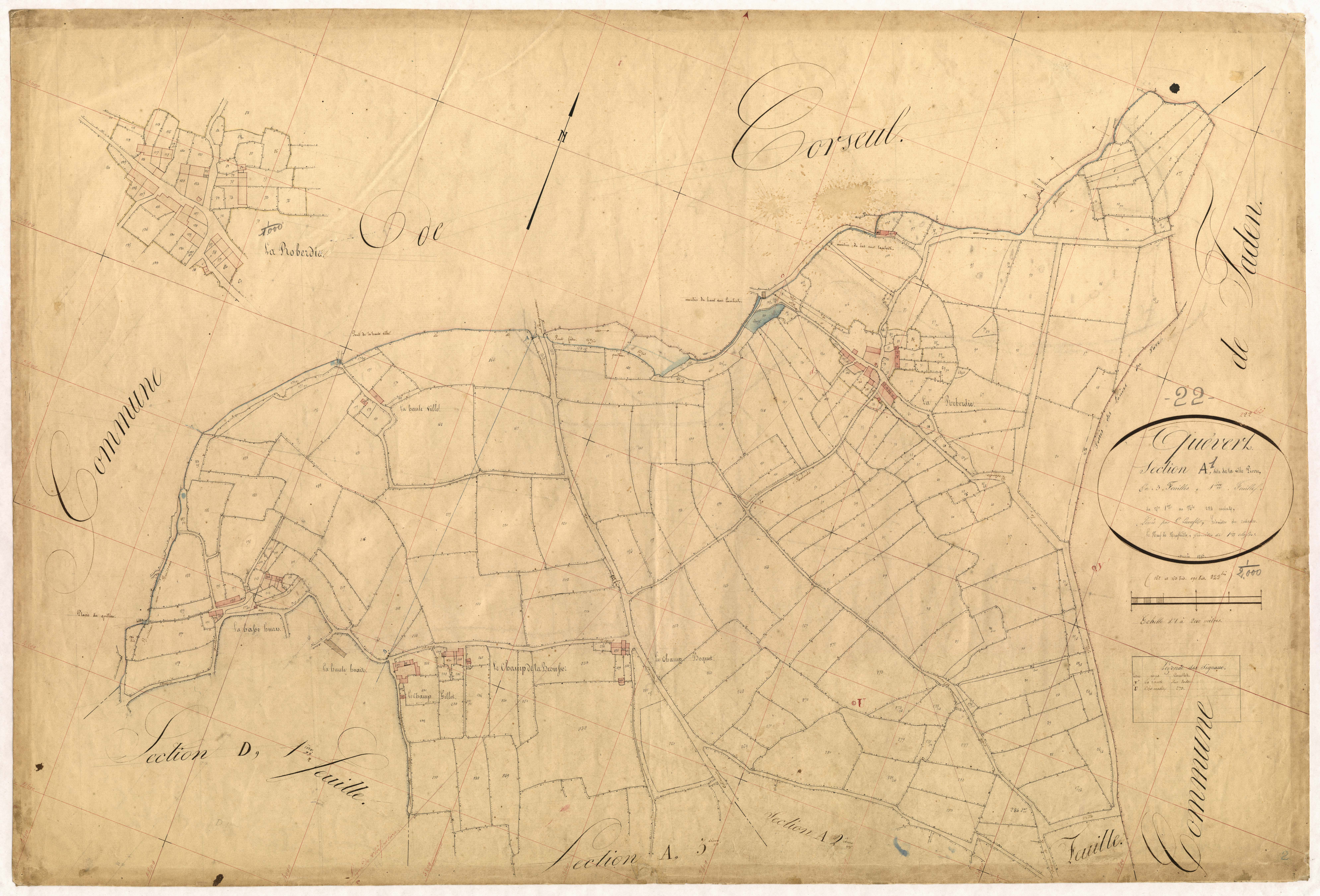 Quévert - Section A, 1re feuille