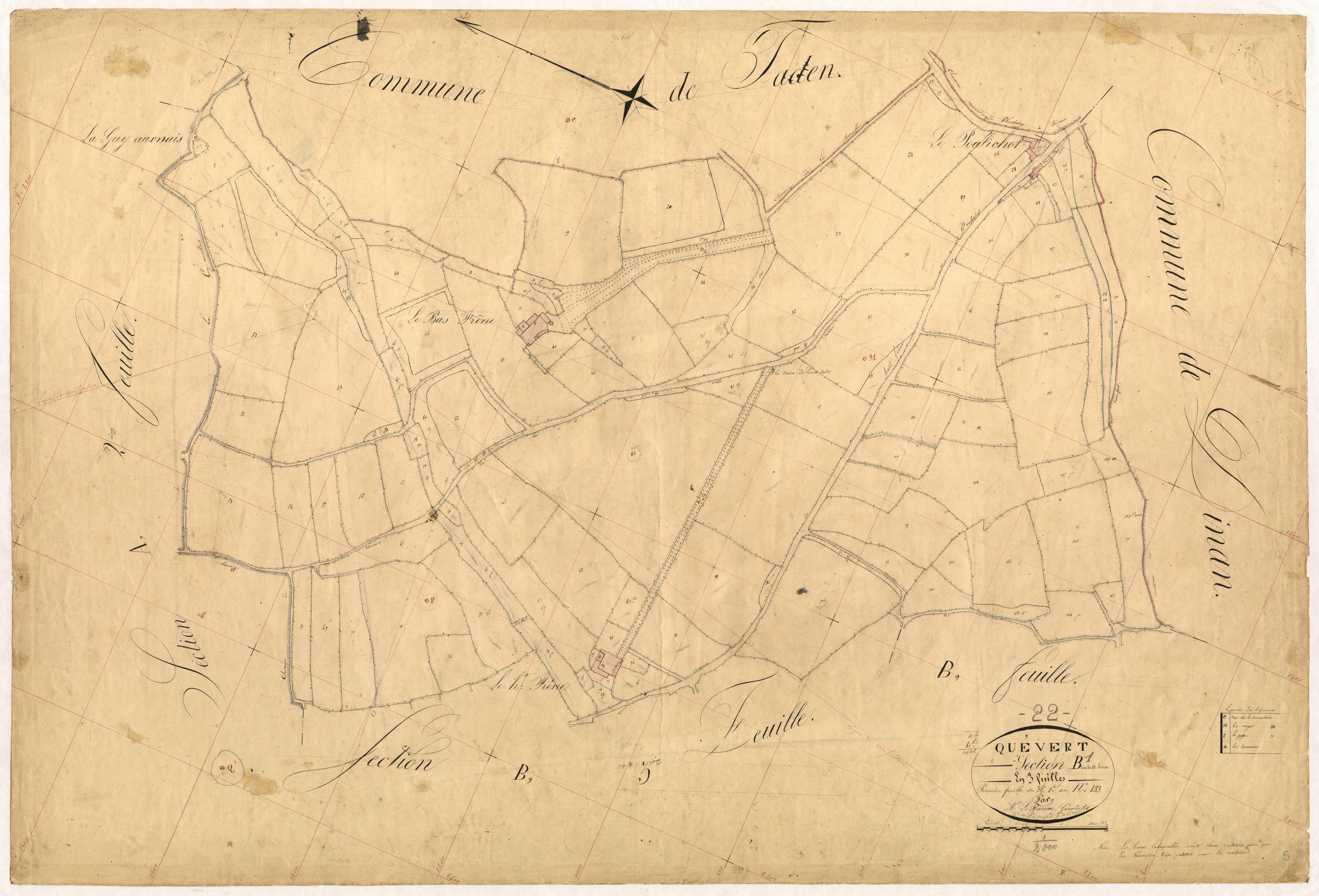 Quévert - Section B, 1re feuille