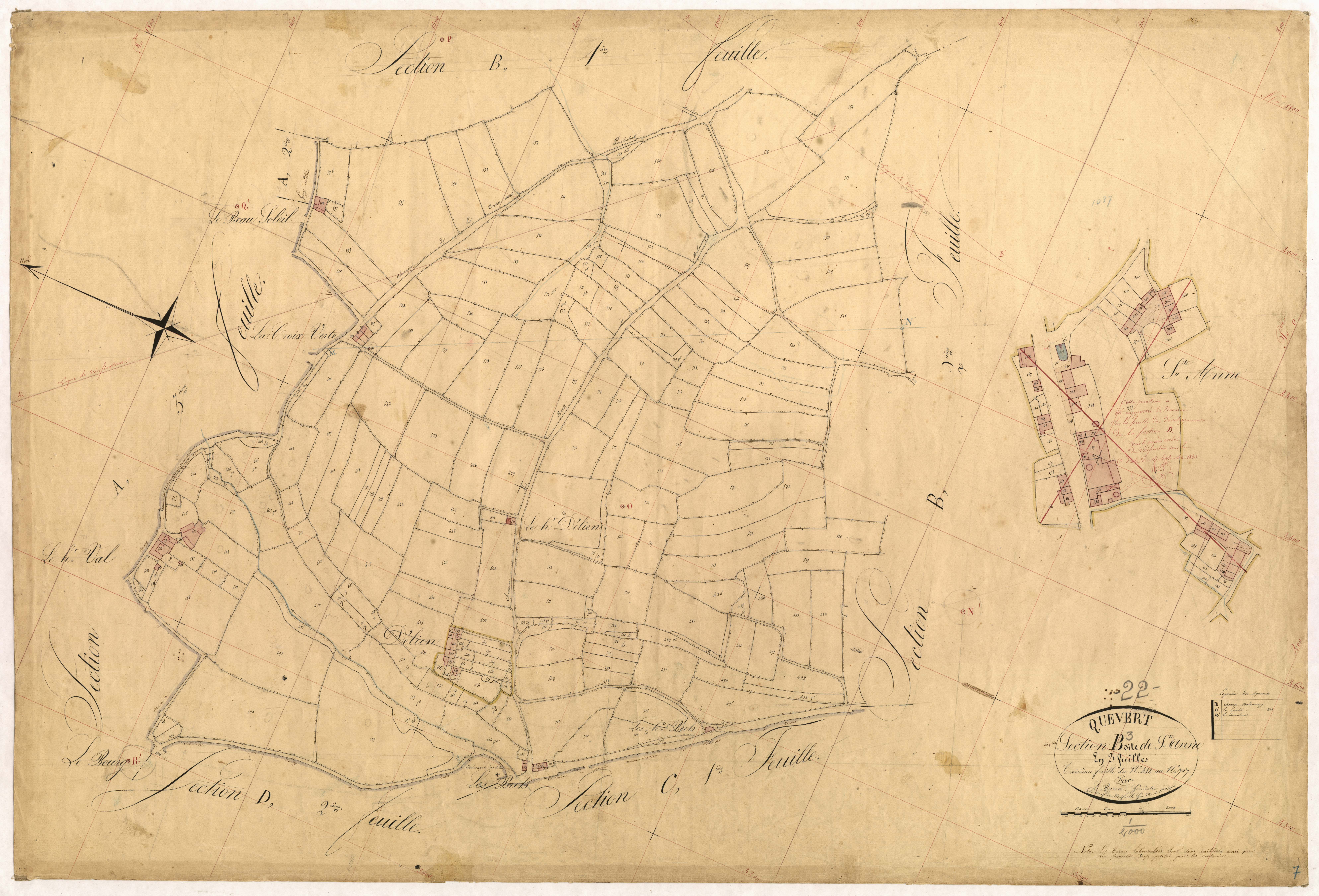 Quévert - Section B, 3e feuille