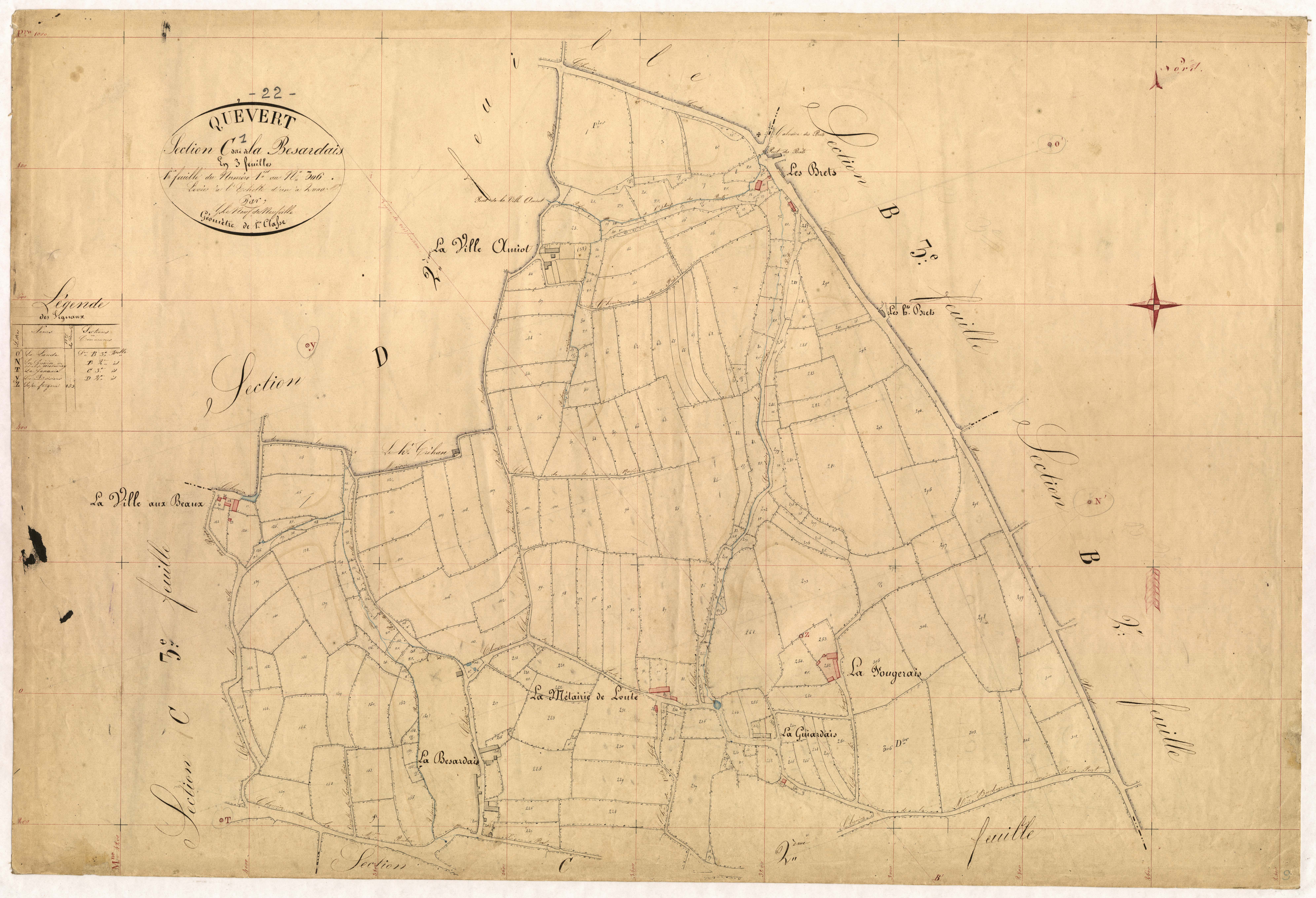 Quévert - Section C, 1re feuille