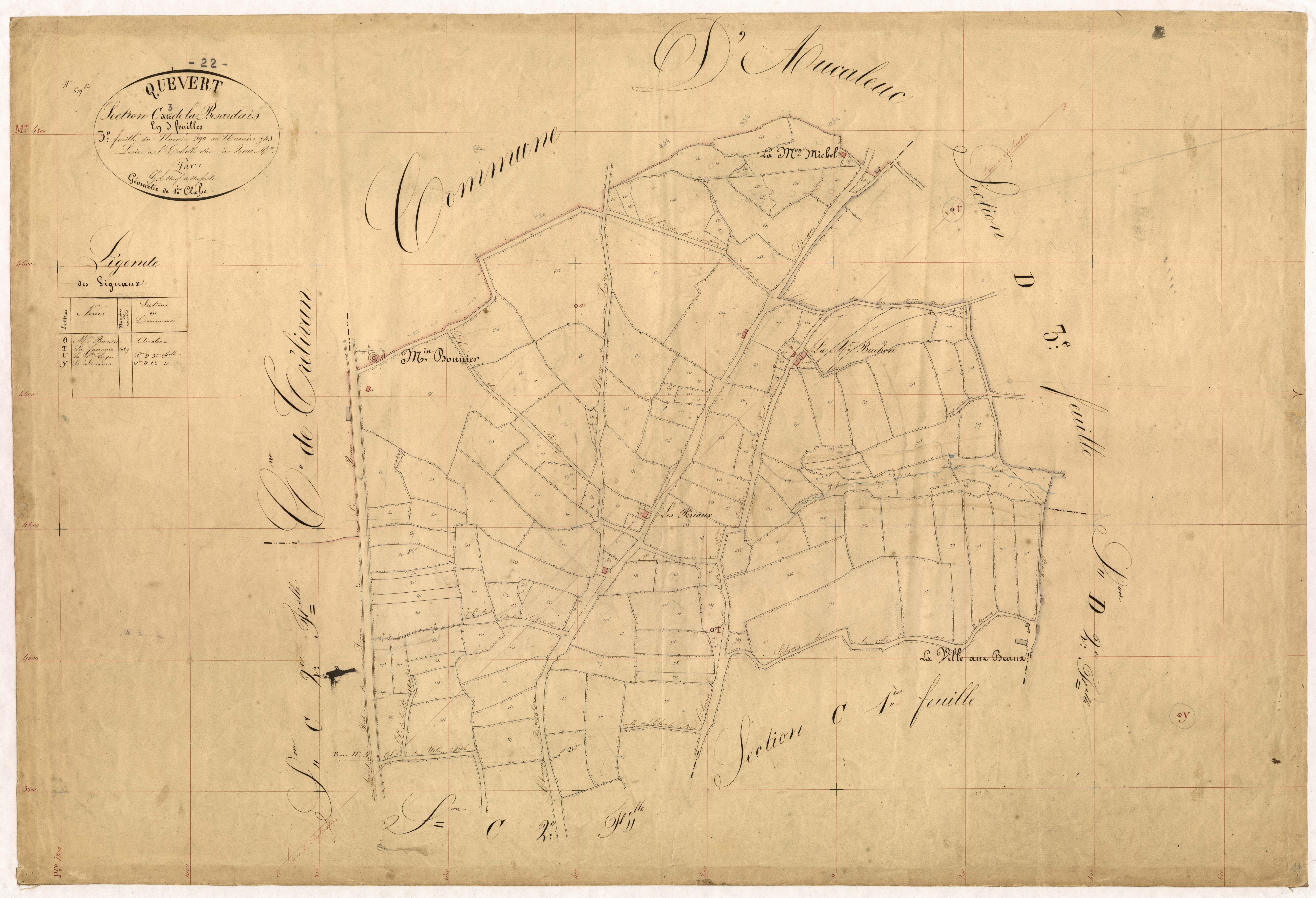 Quévert - Section C, 3e feuille