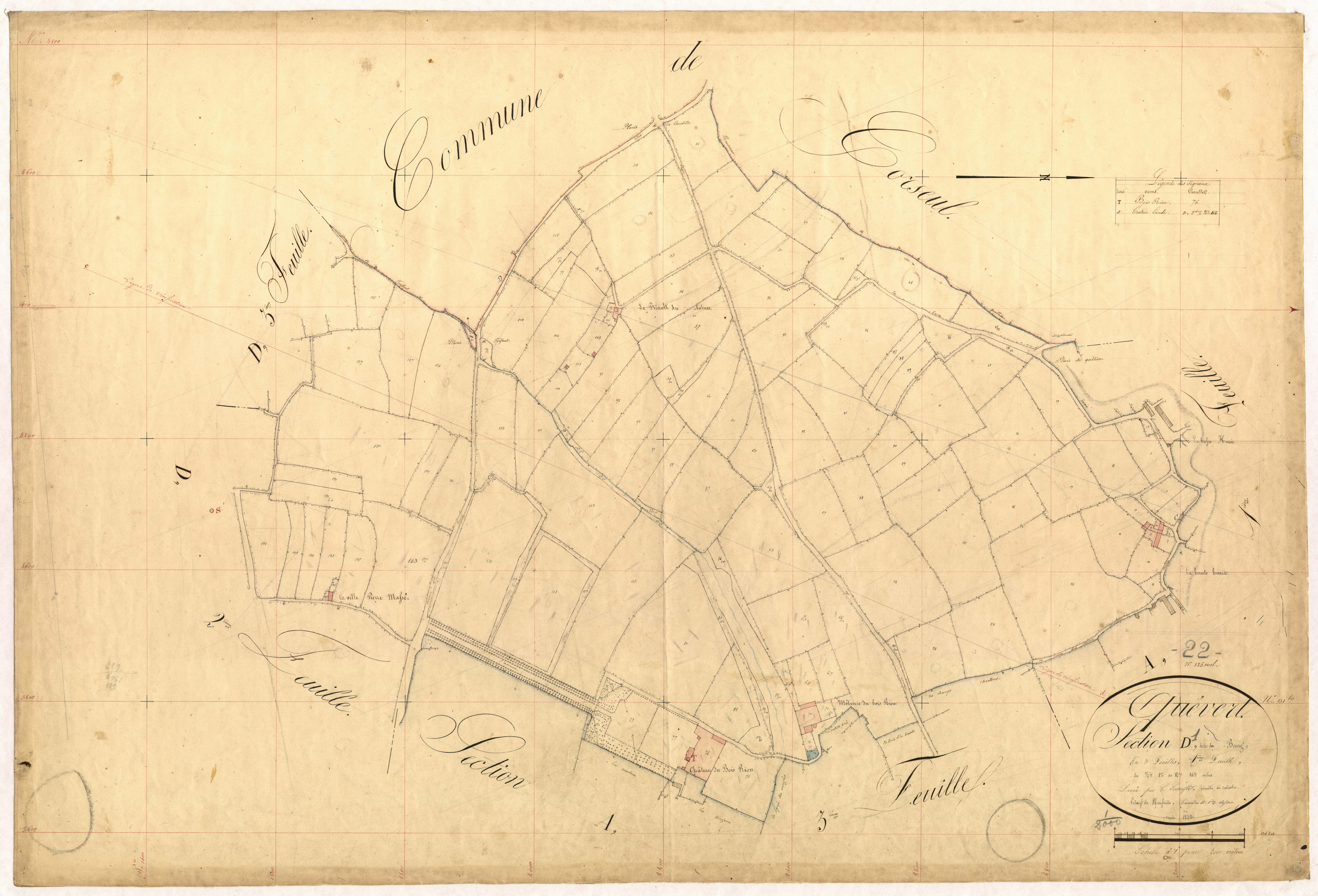 Quévert - Section D, 1re feuille