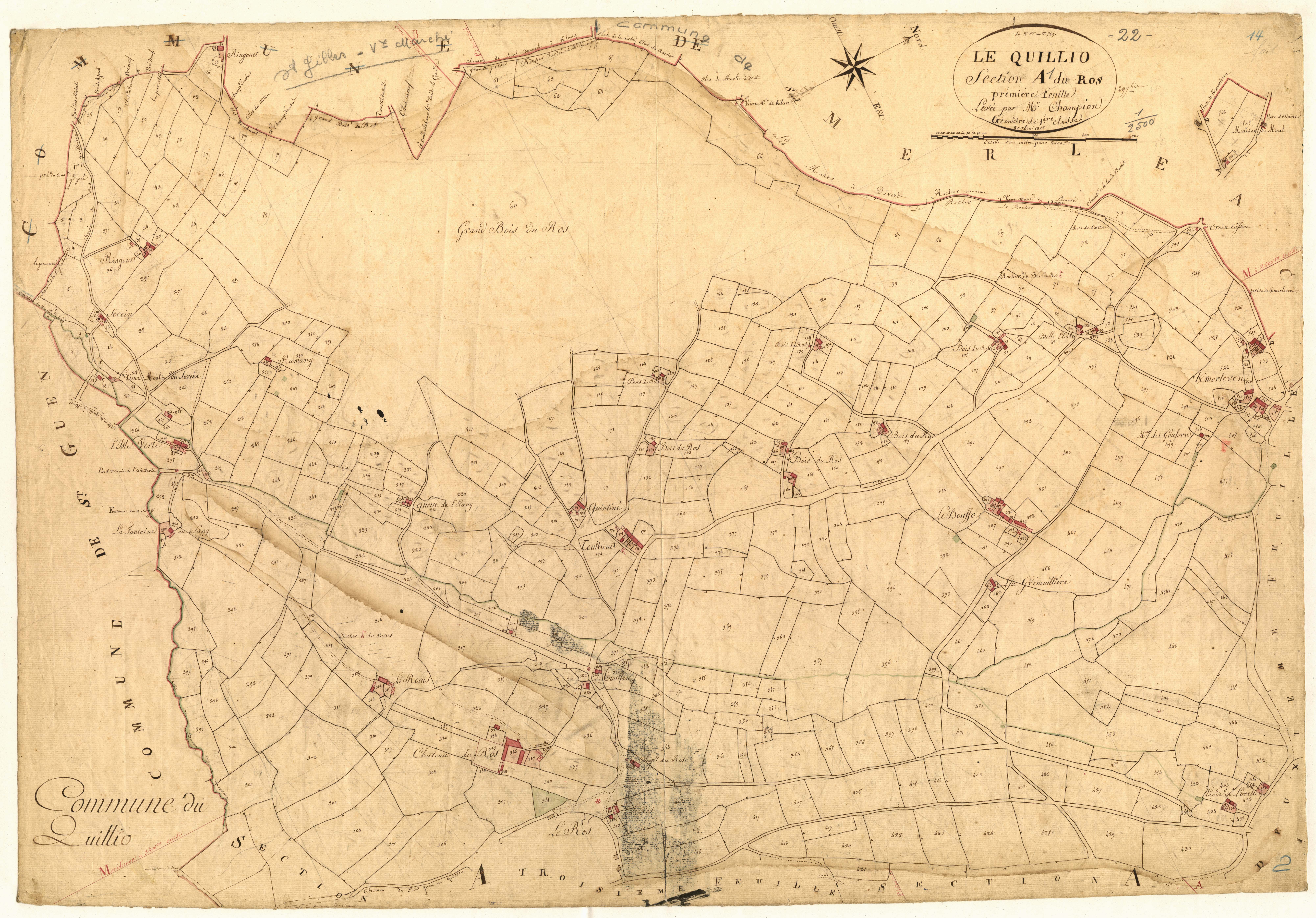 Le Quillio - Section A, 1re feuille