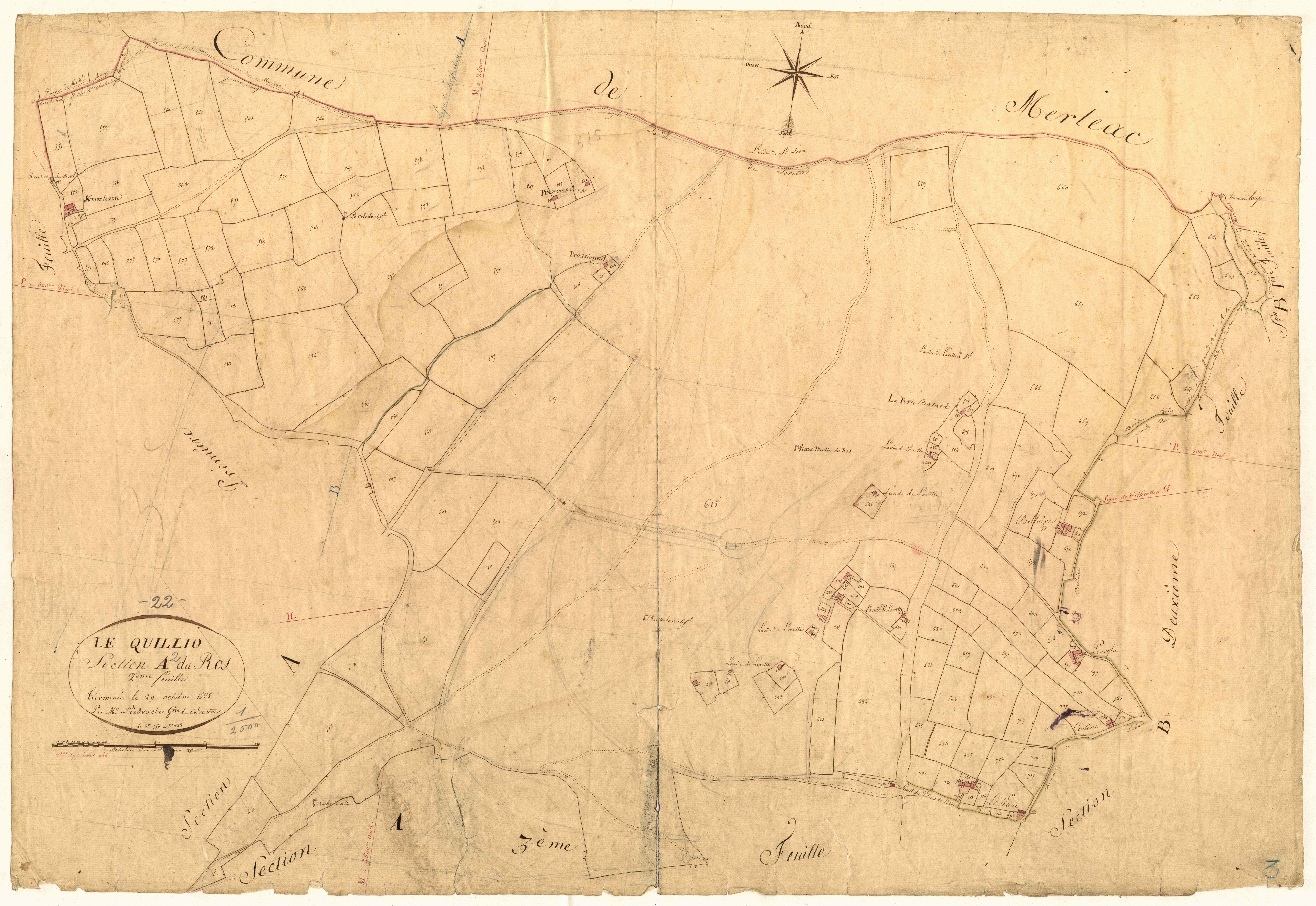 Le Quillio - Section A, 2e feuille