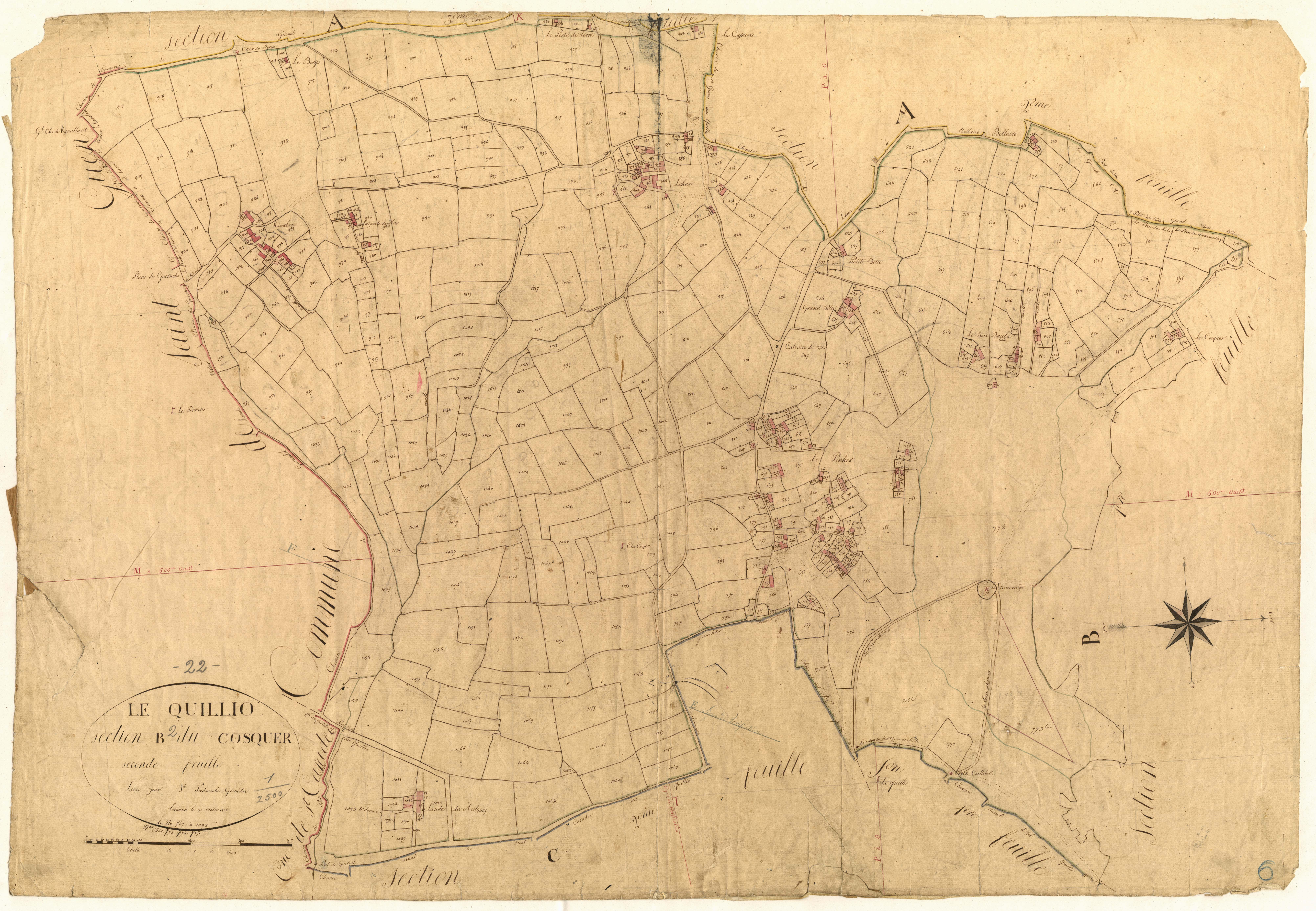 Le Quillio - Section B, 2e feuille