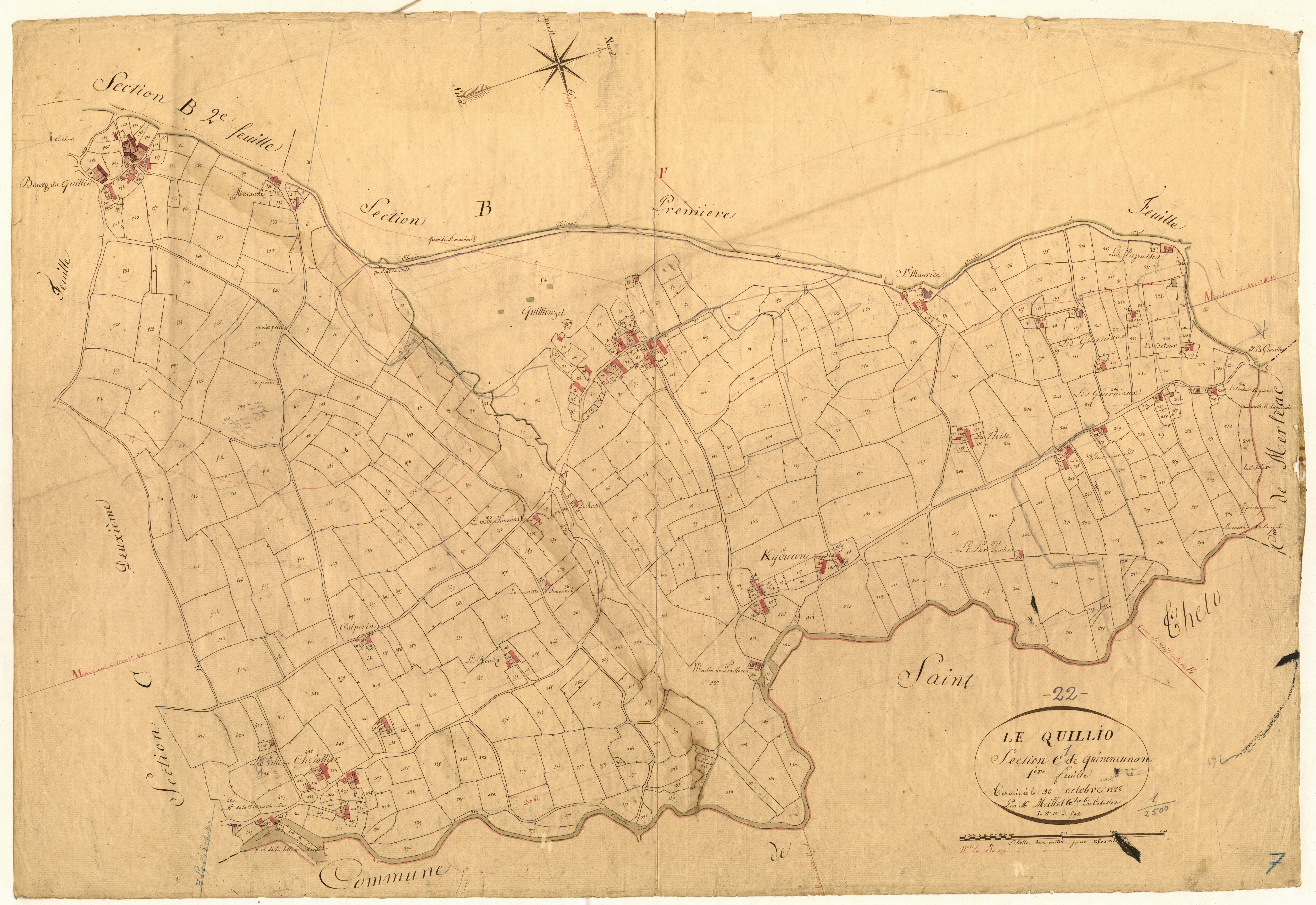 Le Quillio - Section C, 1re feuille