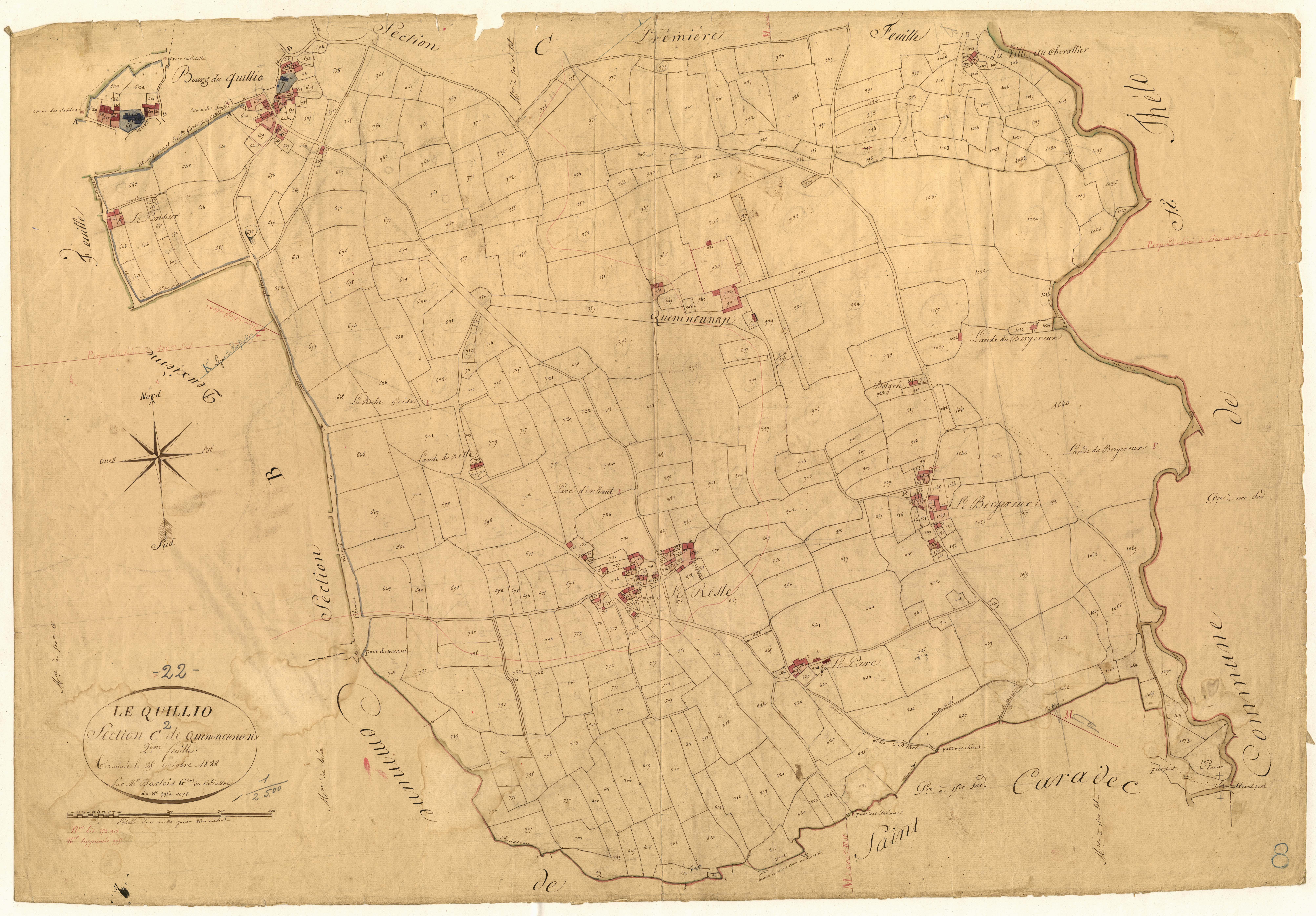 Le Quillio - Section C, 2e feuille