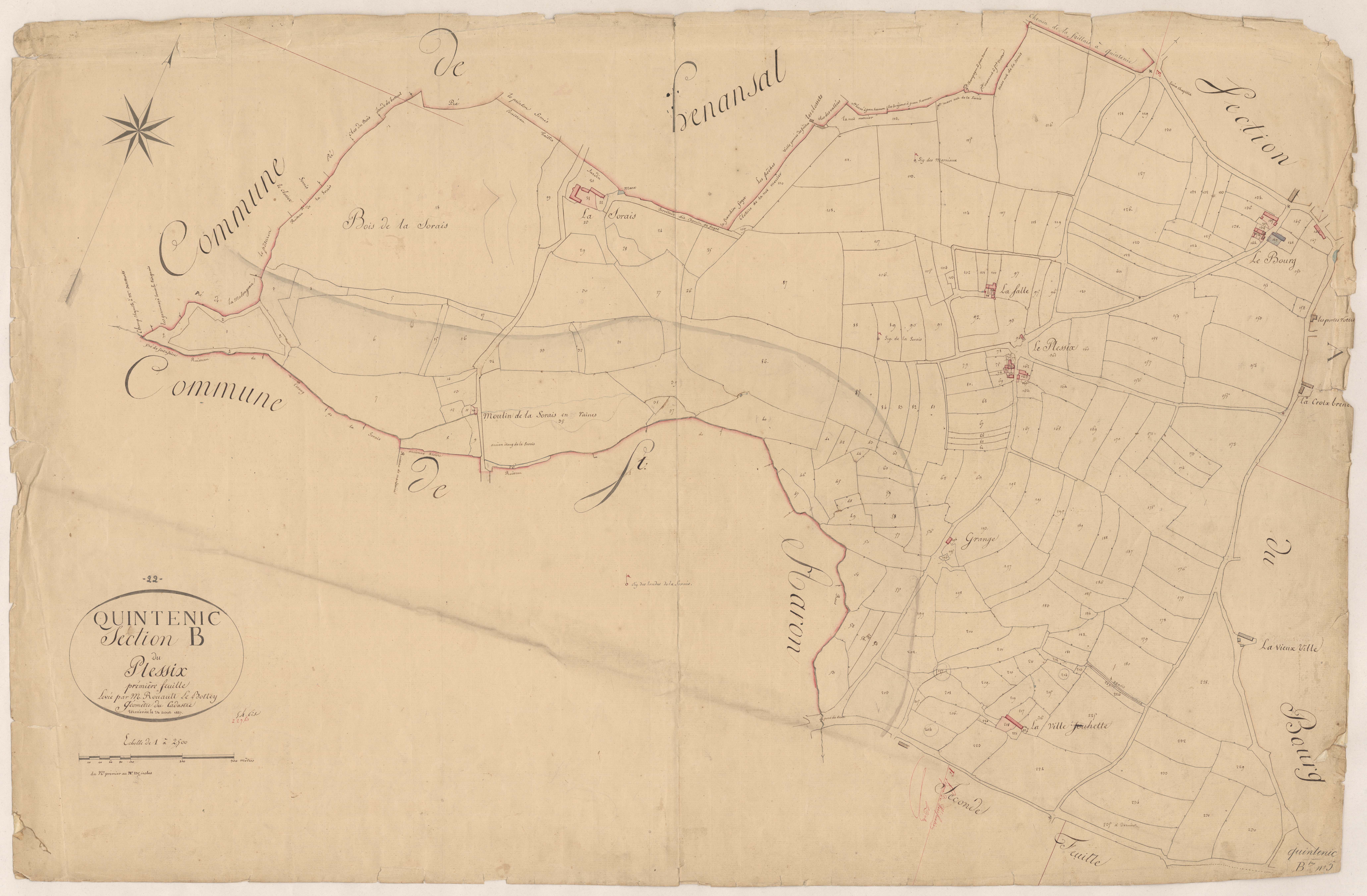 Quintenic - Section B, 1re feuille