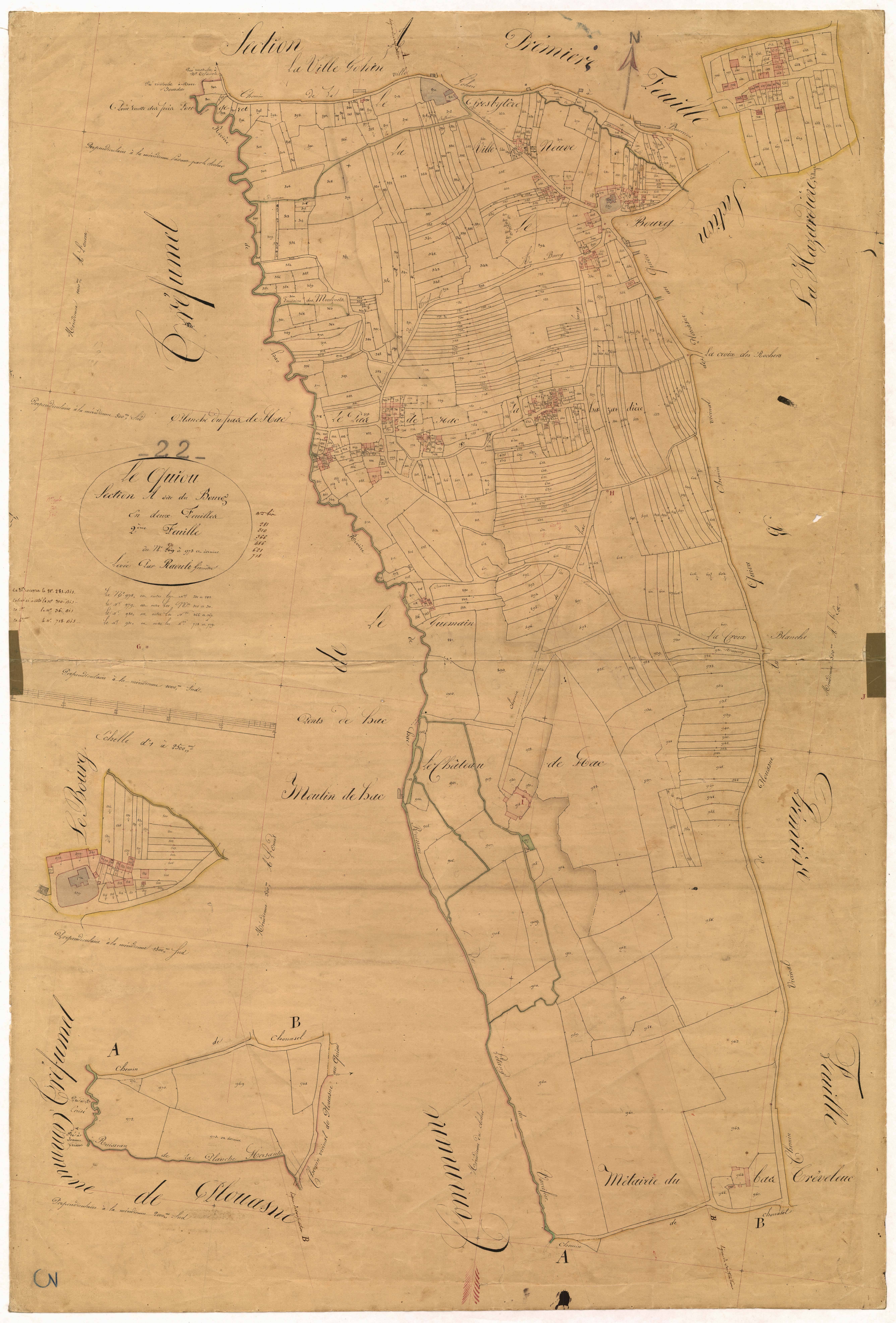 Le Quiou - Section A, 2e feuille