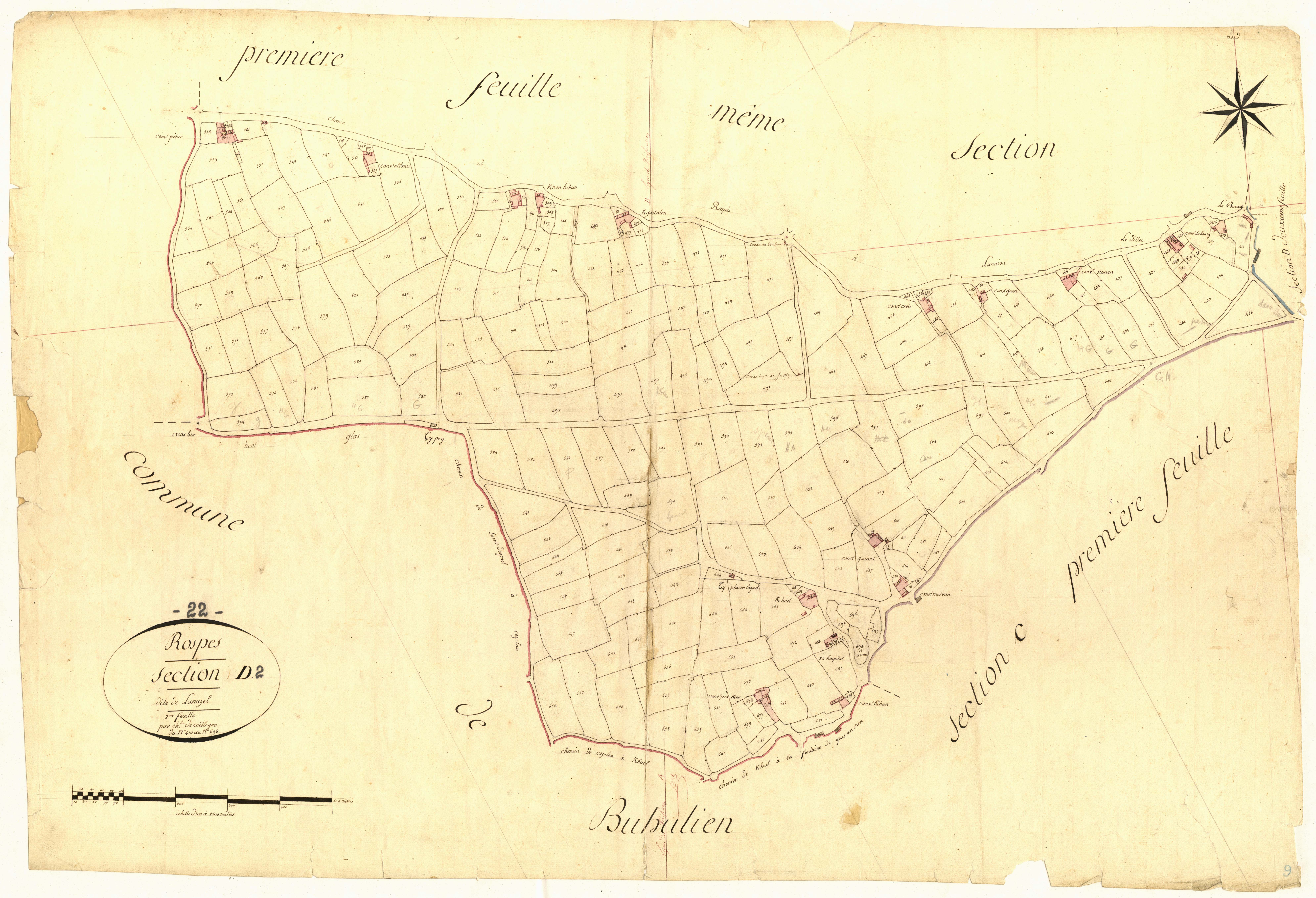 Rospez - Section D, 2e feuille