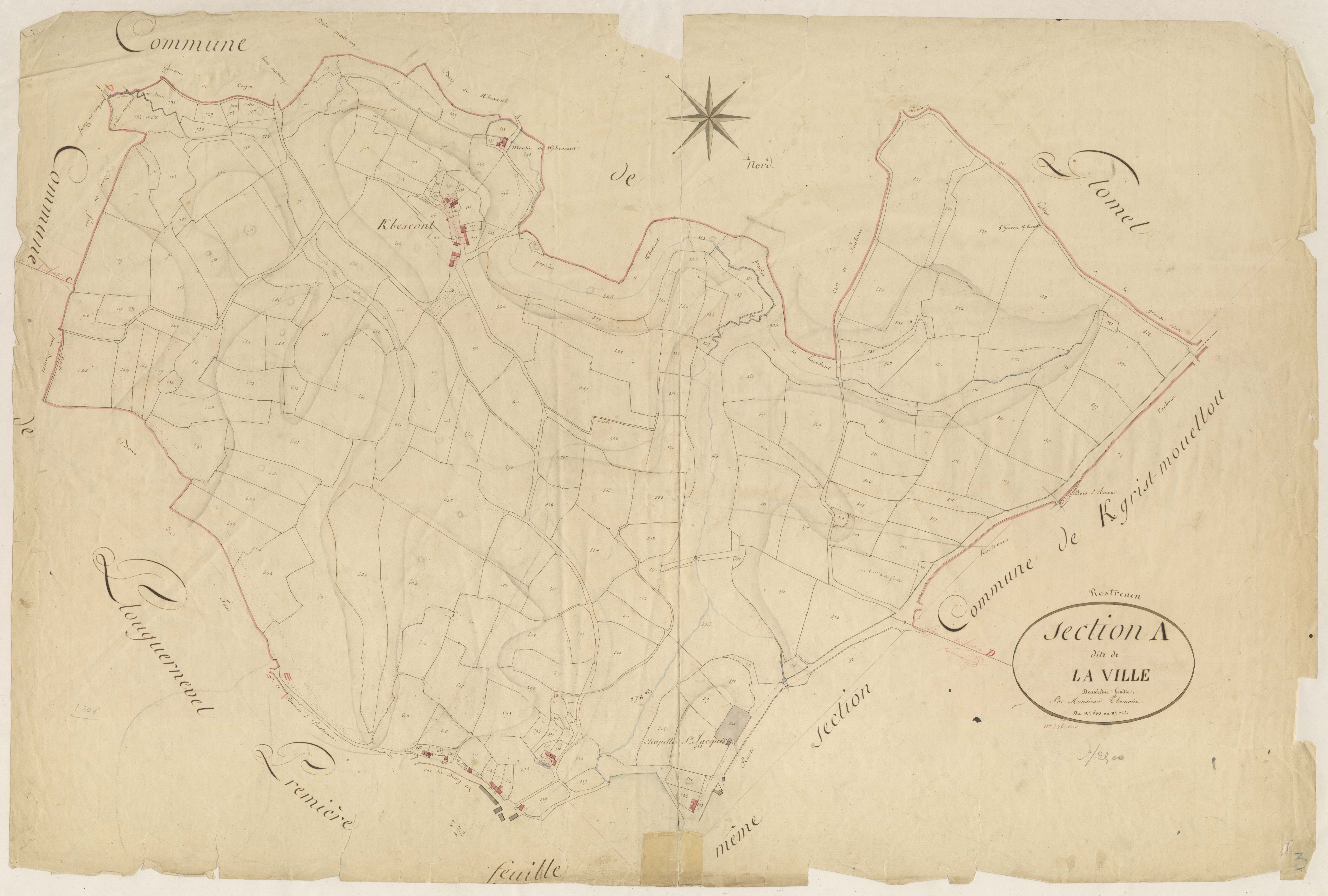 Rostrenen - Section A, 2e feuille