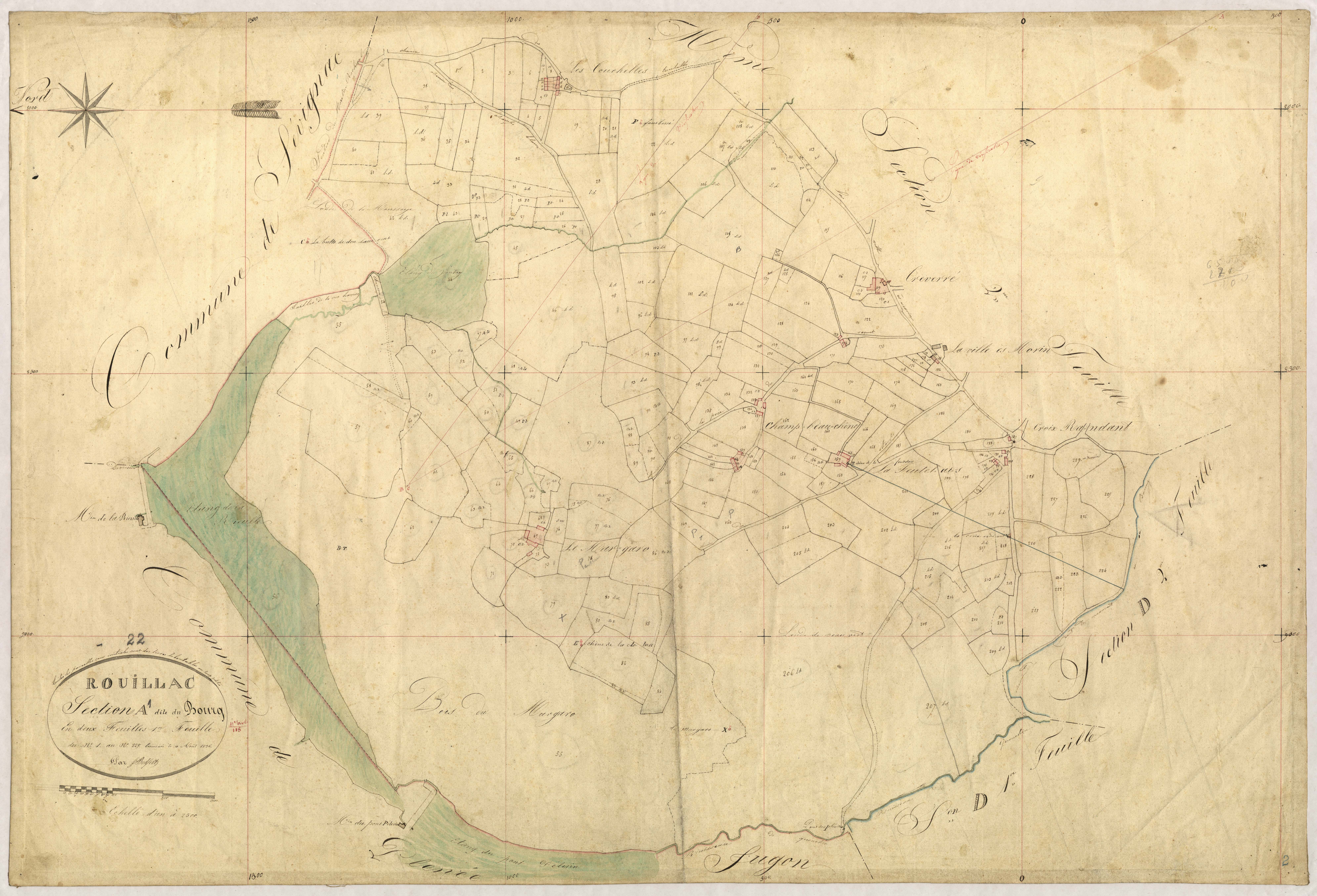 Rouillac - Section A, 1re feuille