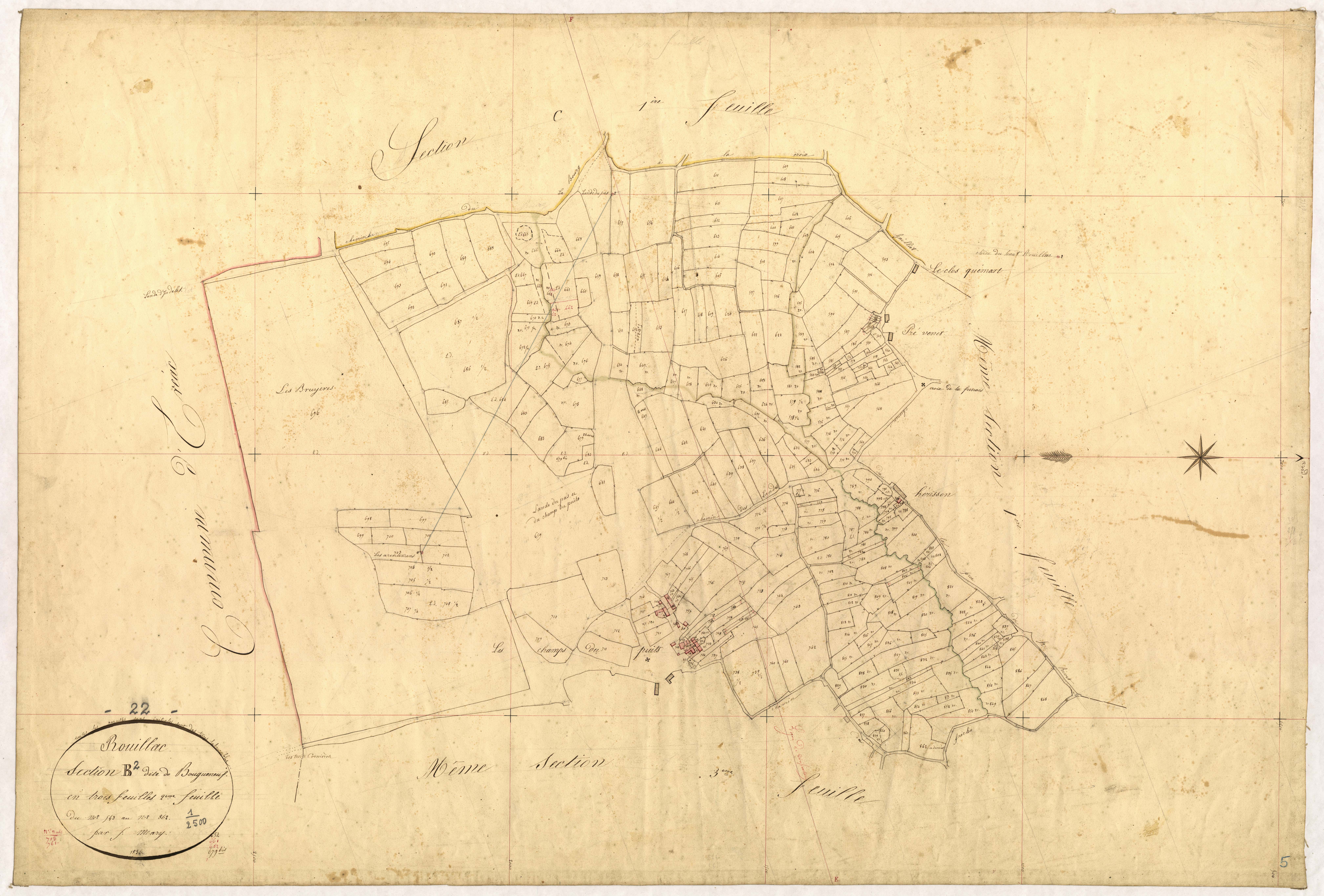 Rouillac - Section B, 2e feuille