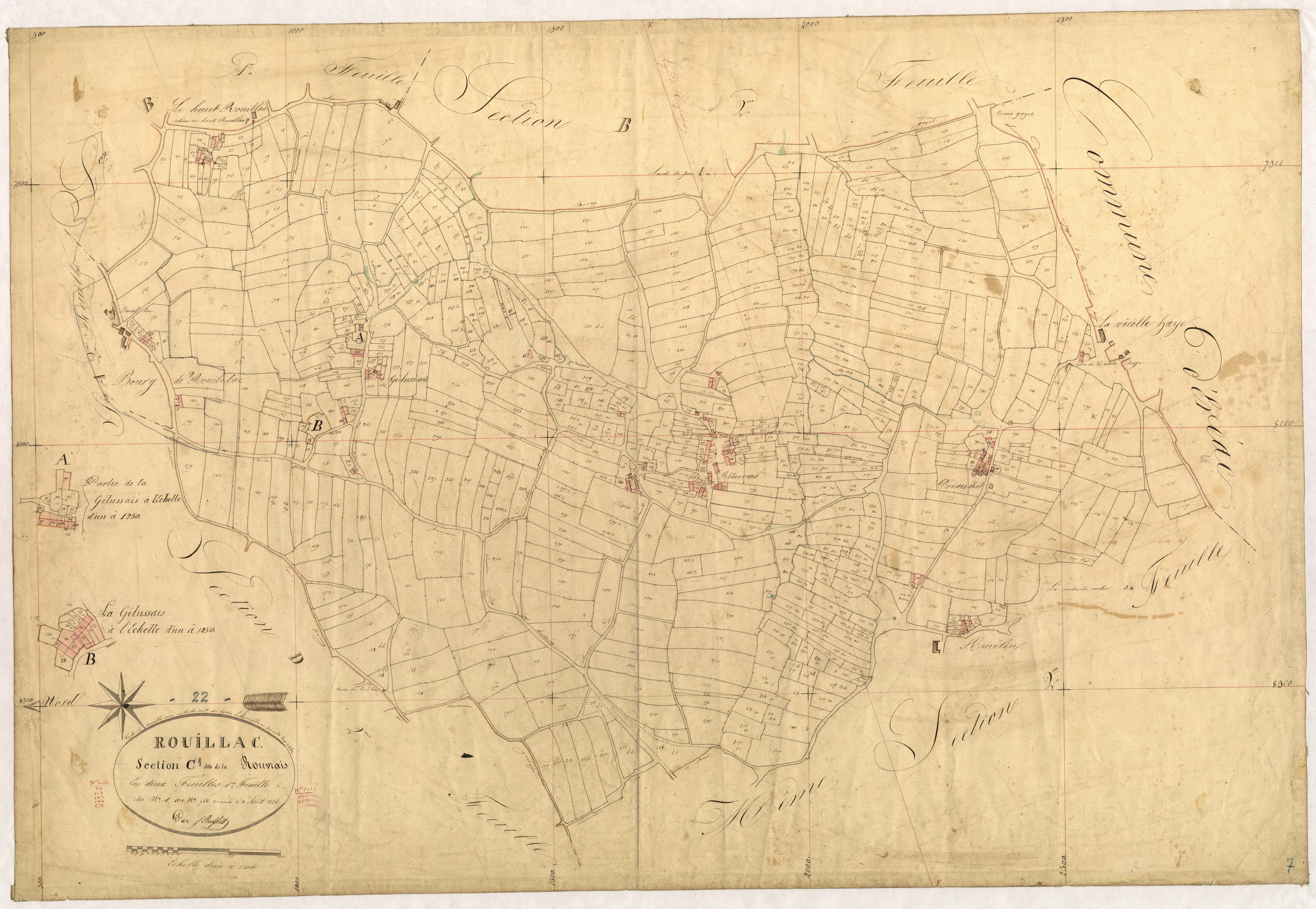Rouillac - Section C, 1re feuille