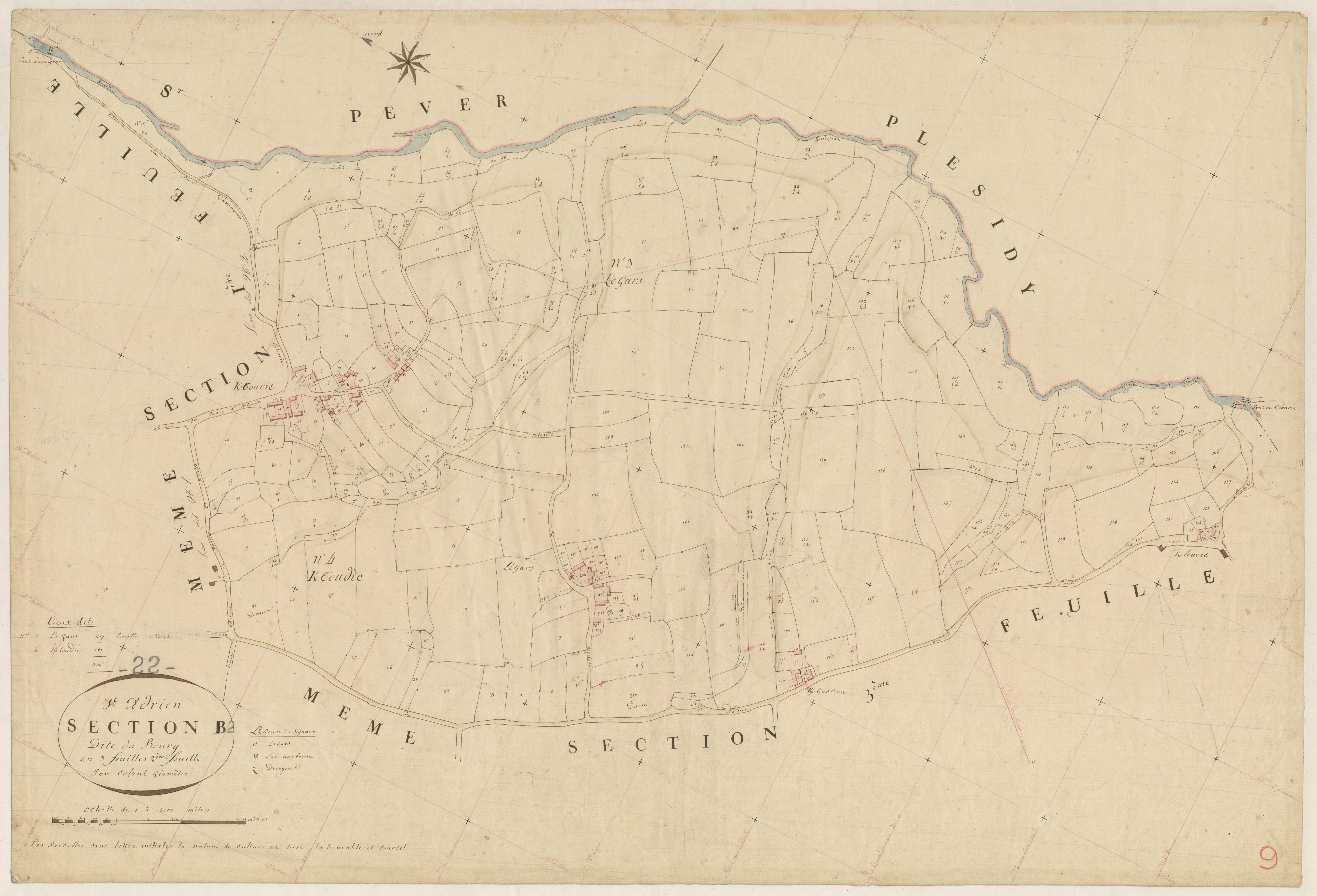 Saint-Adrien - Section B, 2e feuille