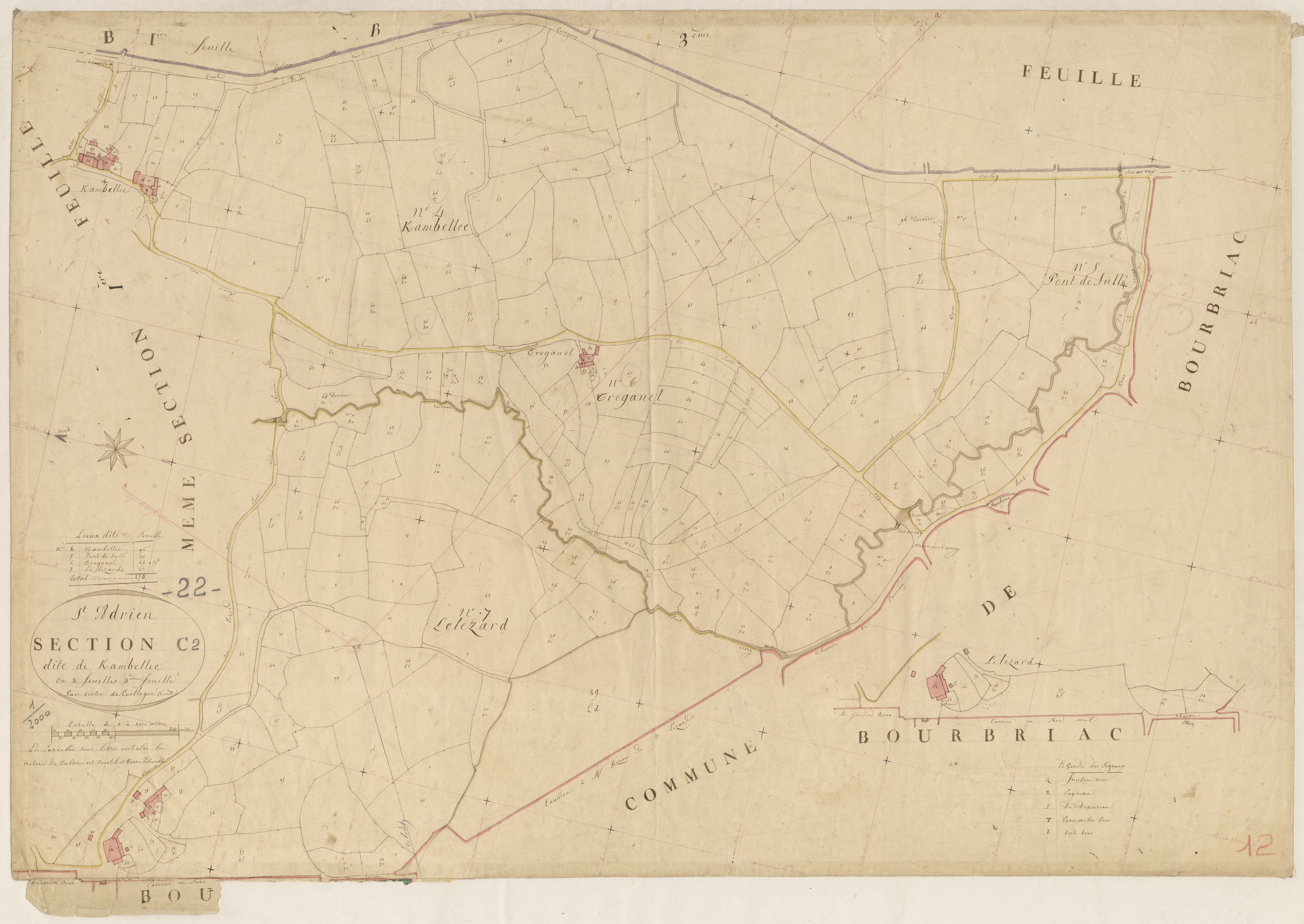 Saint-Adrien - Section C, 2e feuille