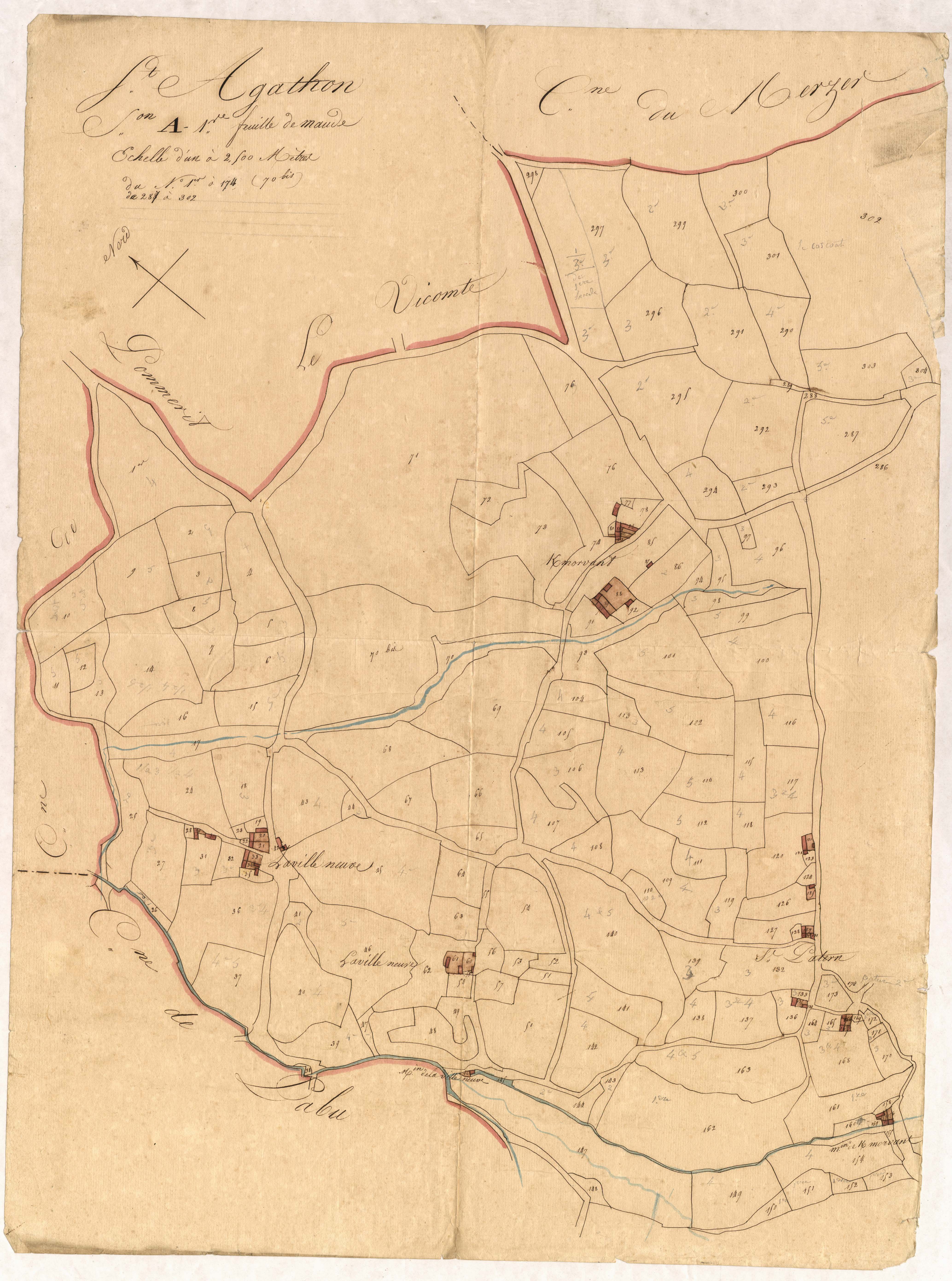 Saint-Agathon - Section A, 1re feuille