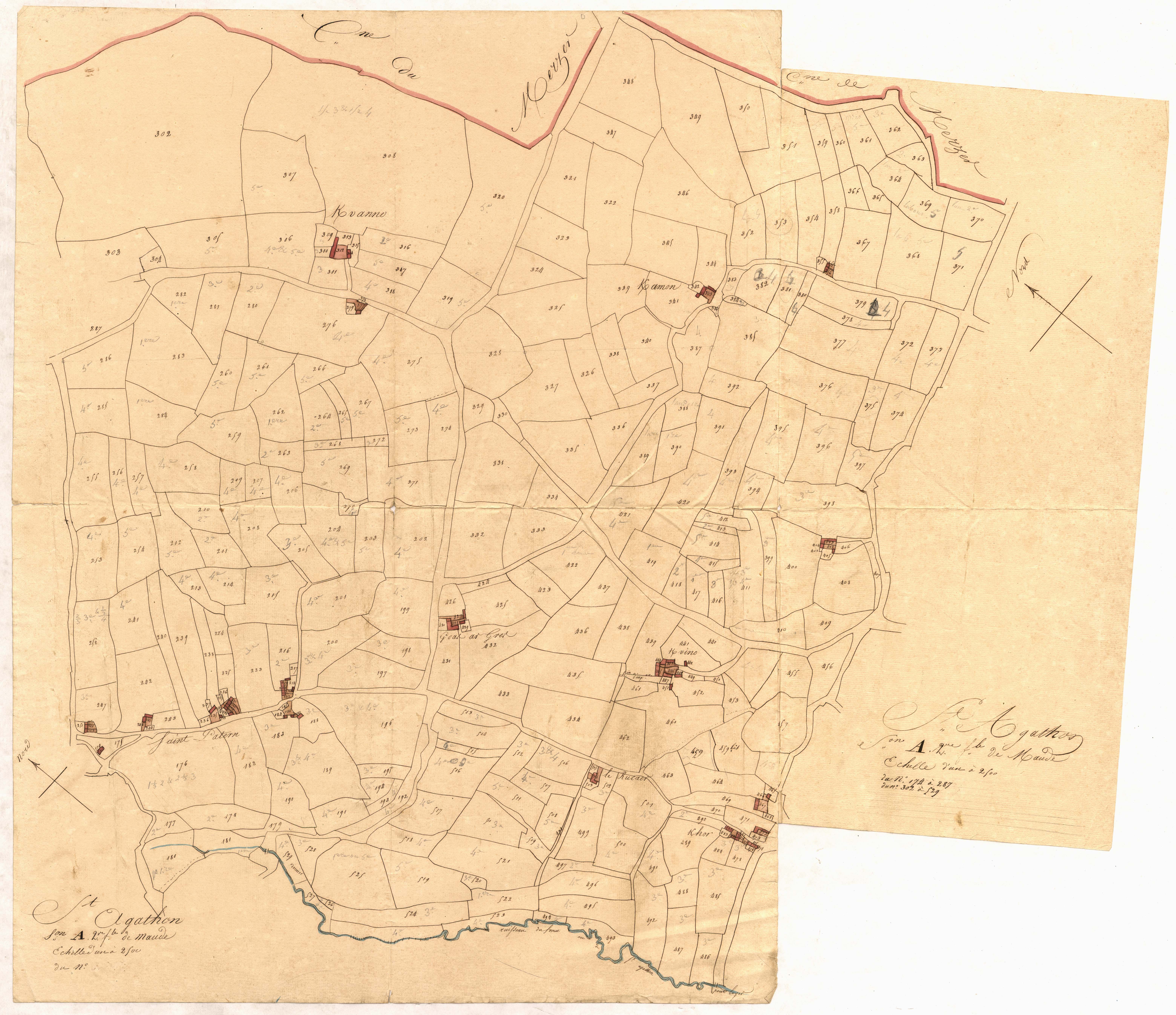 Saint-Agathon - Section A, 2e feuille