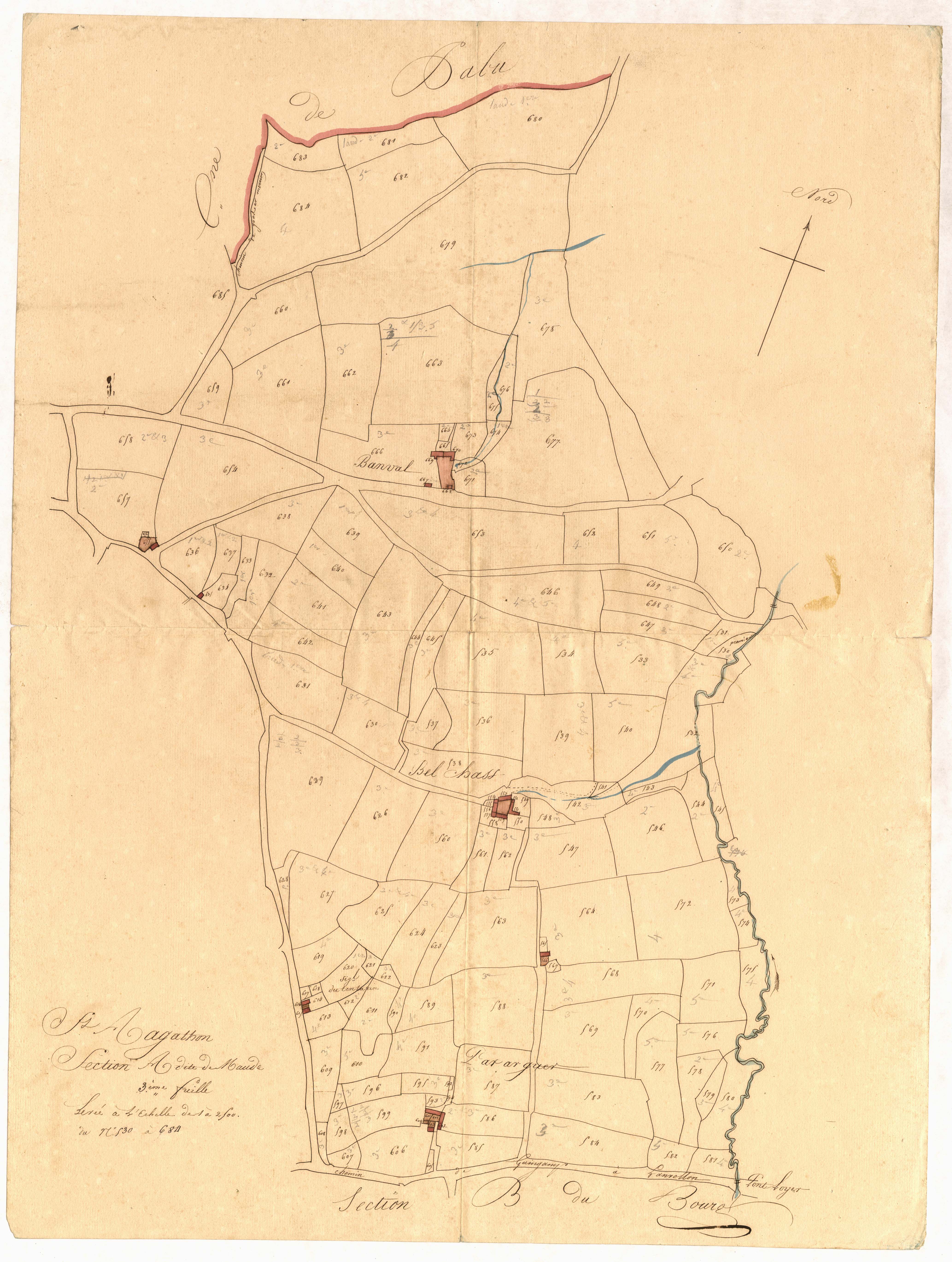 Saint-Agathon - Section A, 3e feuille