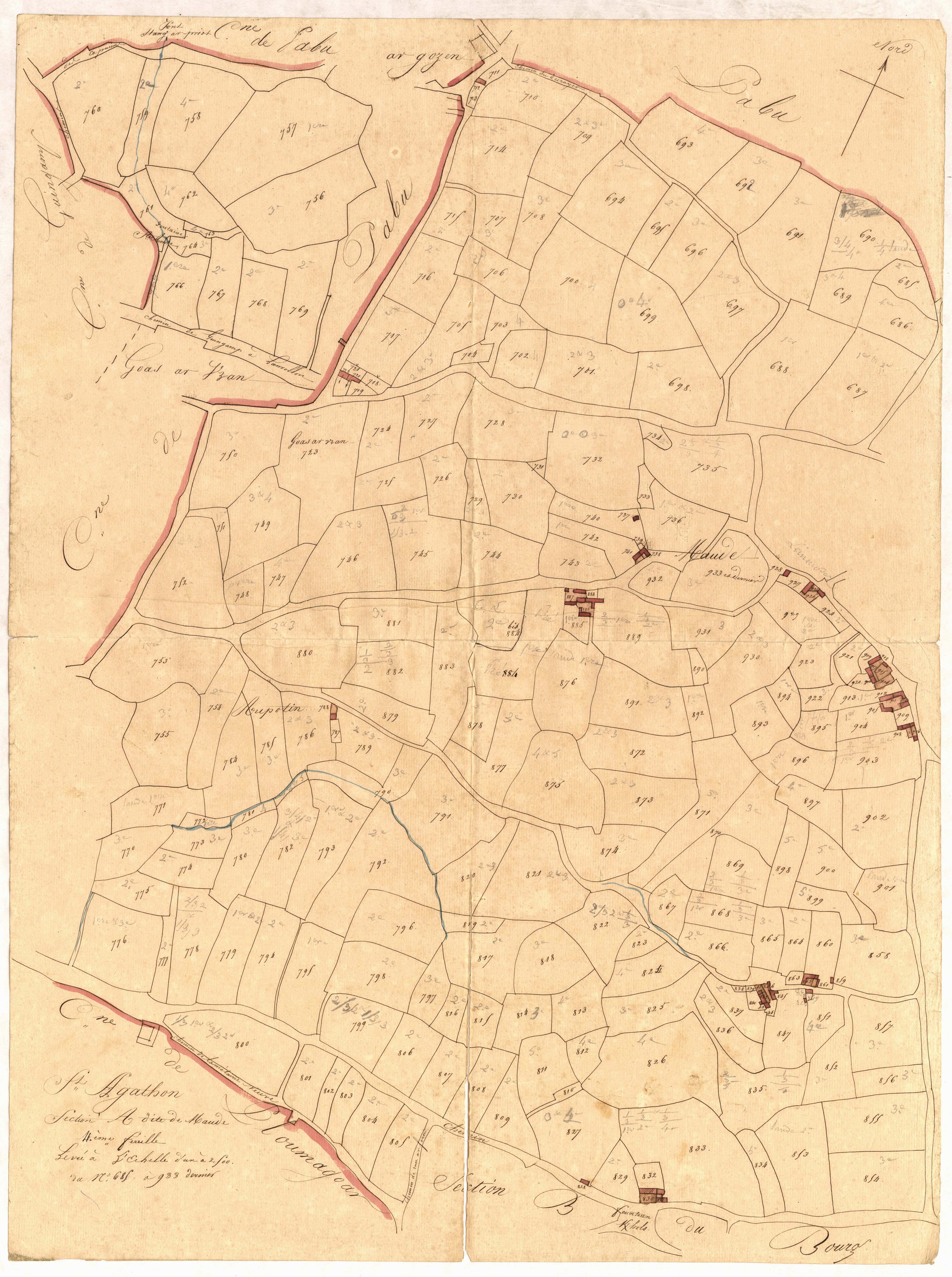 Saint-Agathon - Section A, 4e feuille