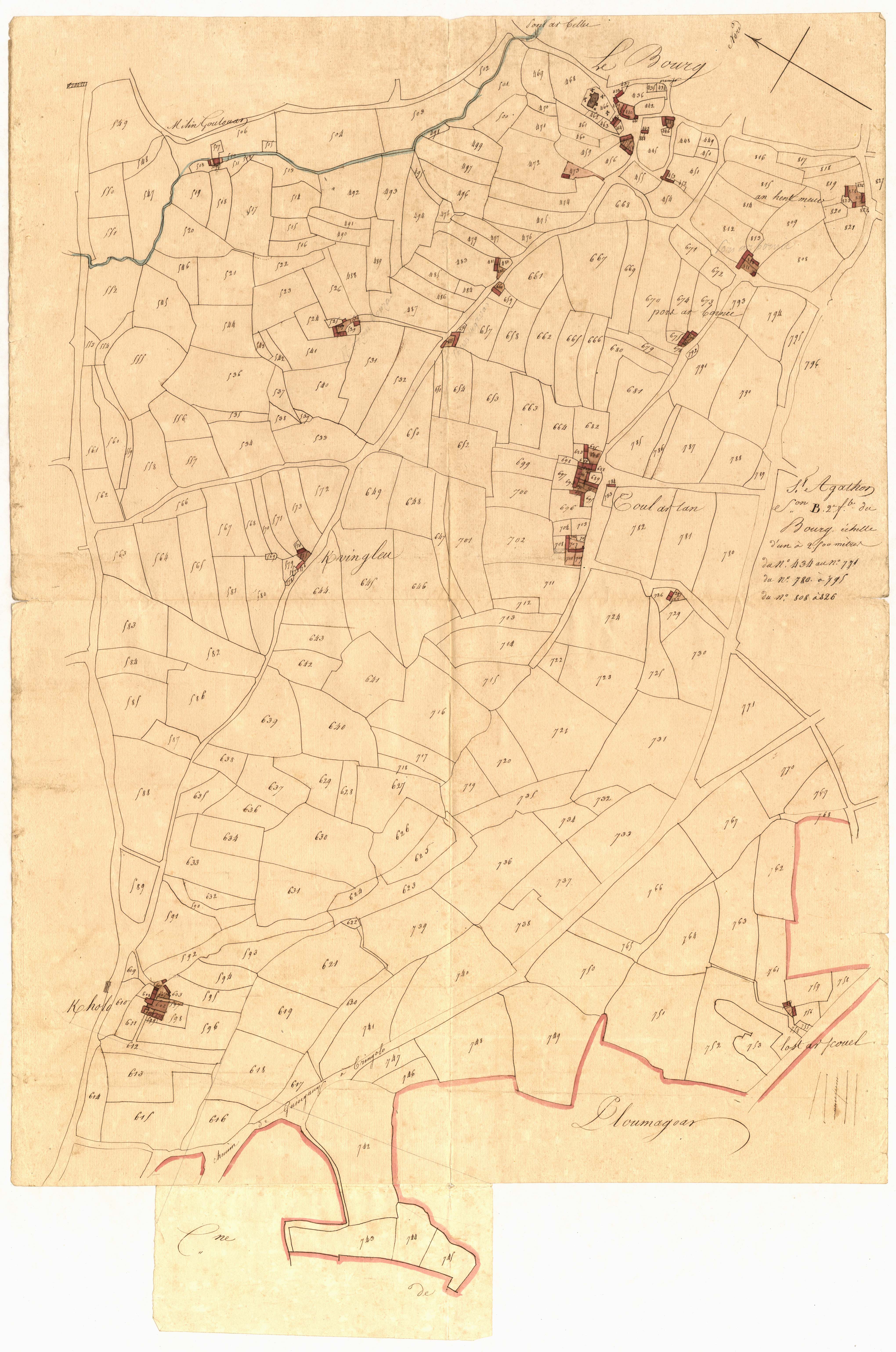 Saint-Agathon - Section B, 2e feuille