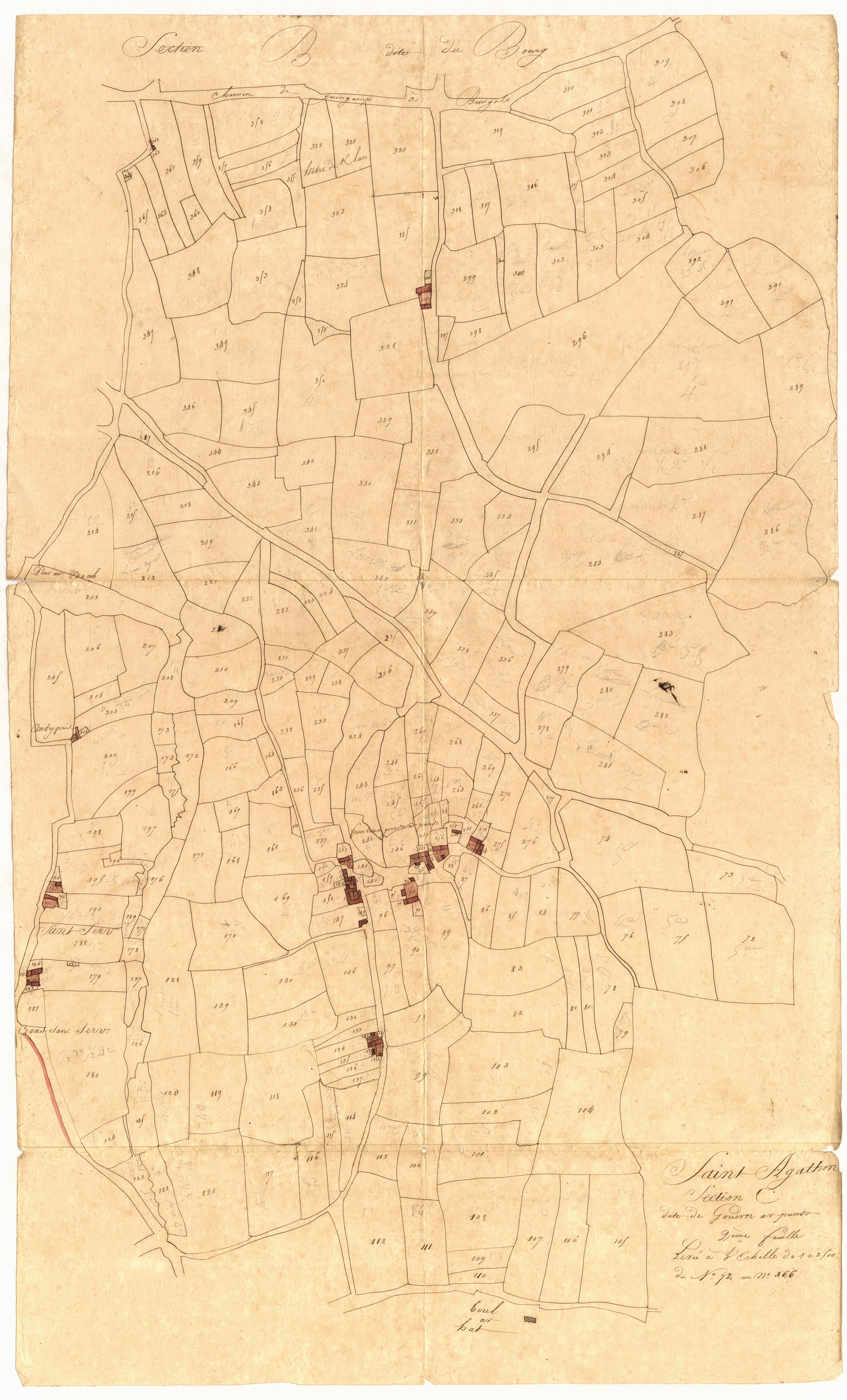 Saint-Agathon - Section C, 2e feuille