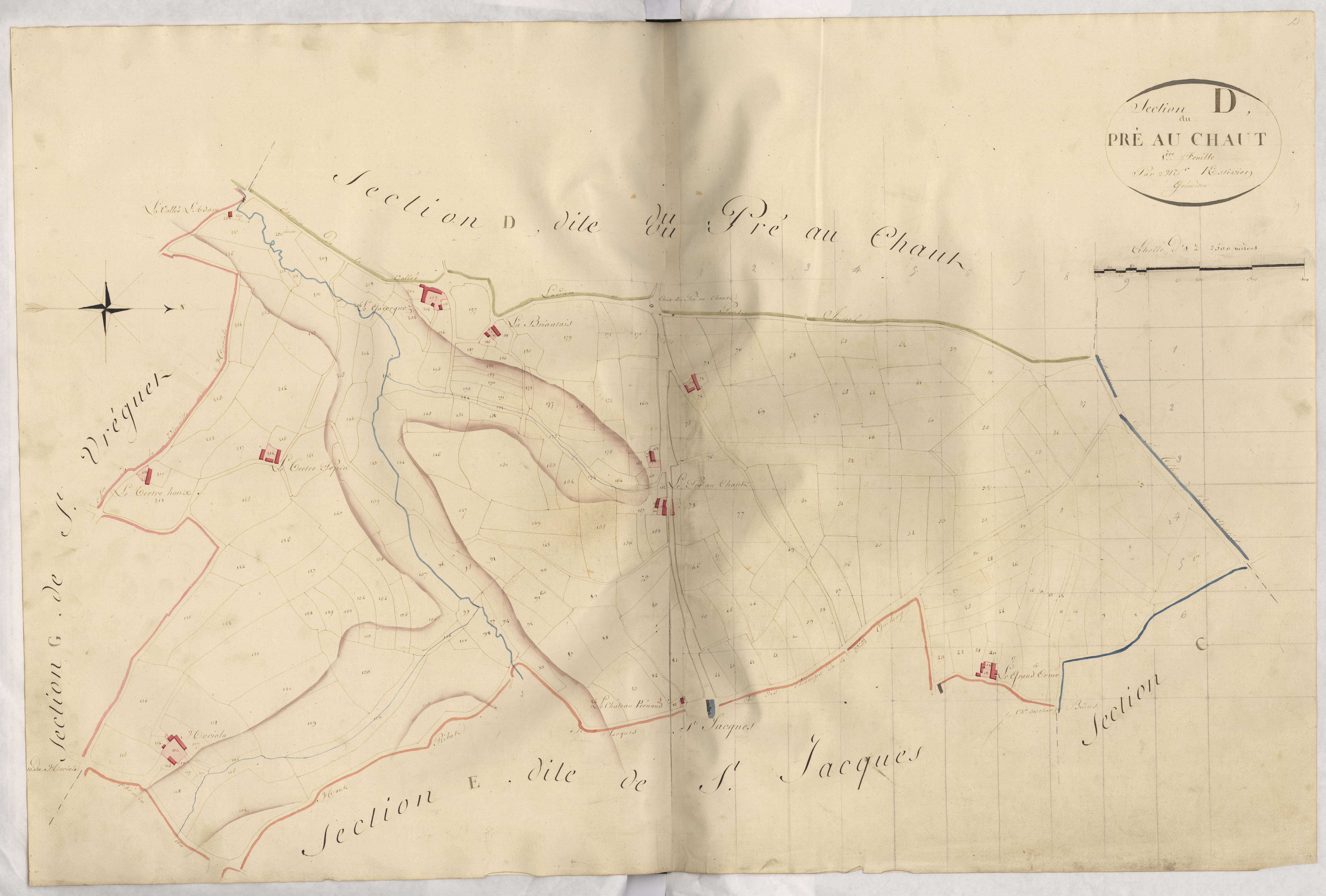 Saint-Alban - Section D, 1re feuille