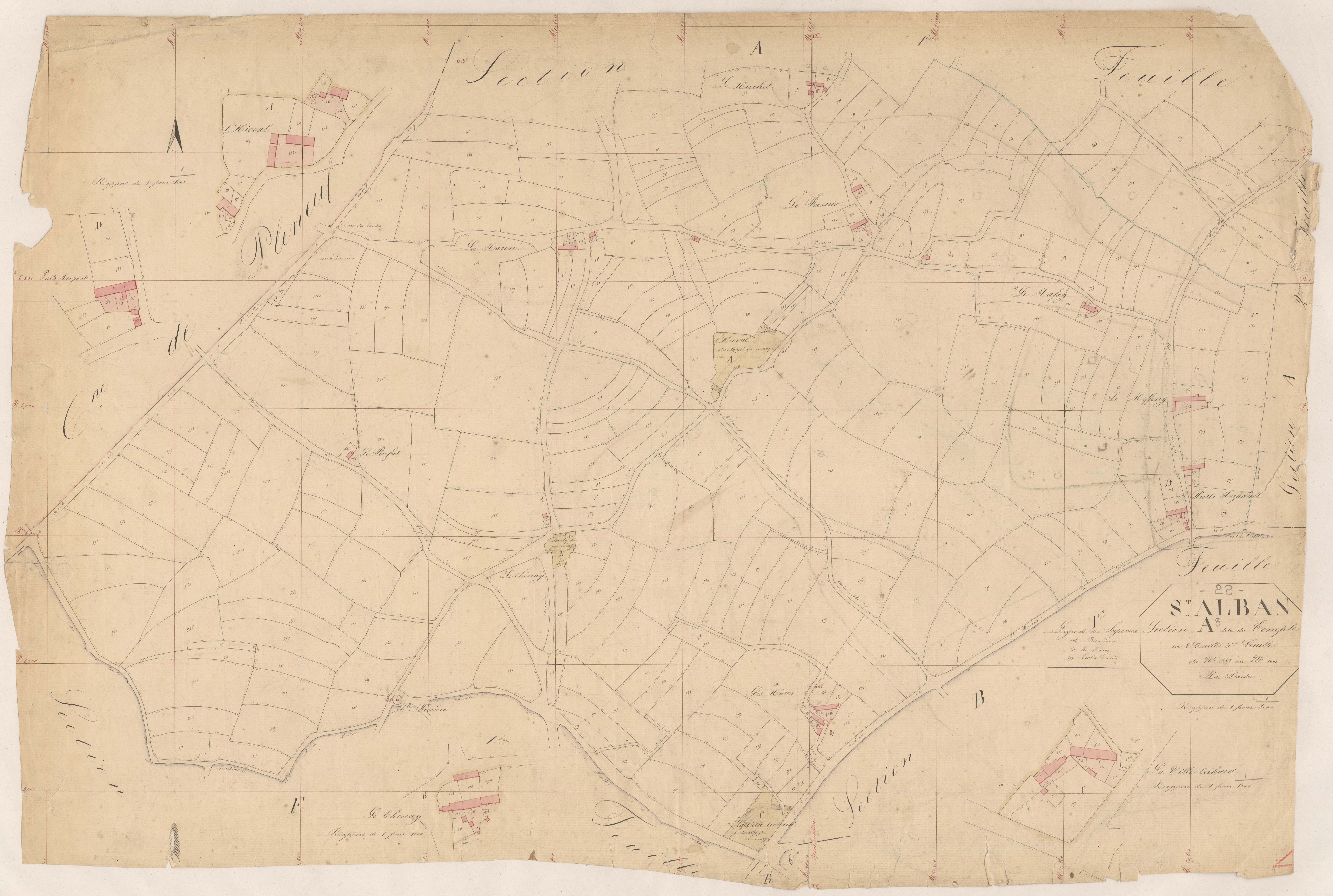 Saint-Alban - Section A, 3e feuille