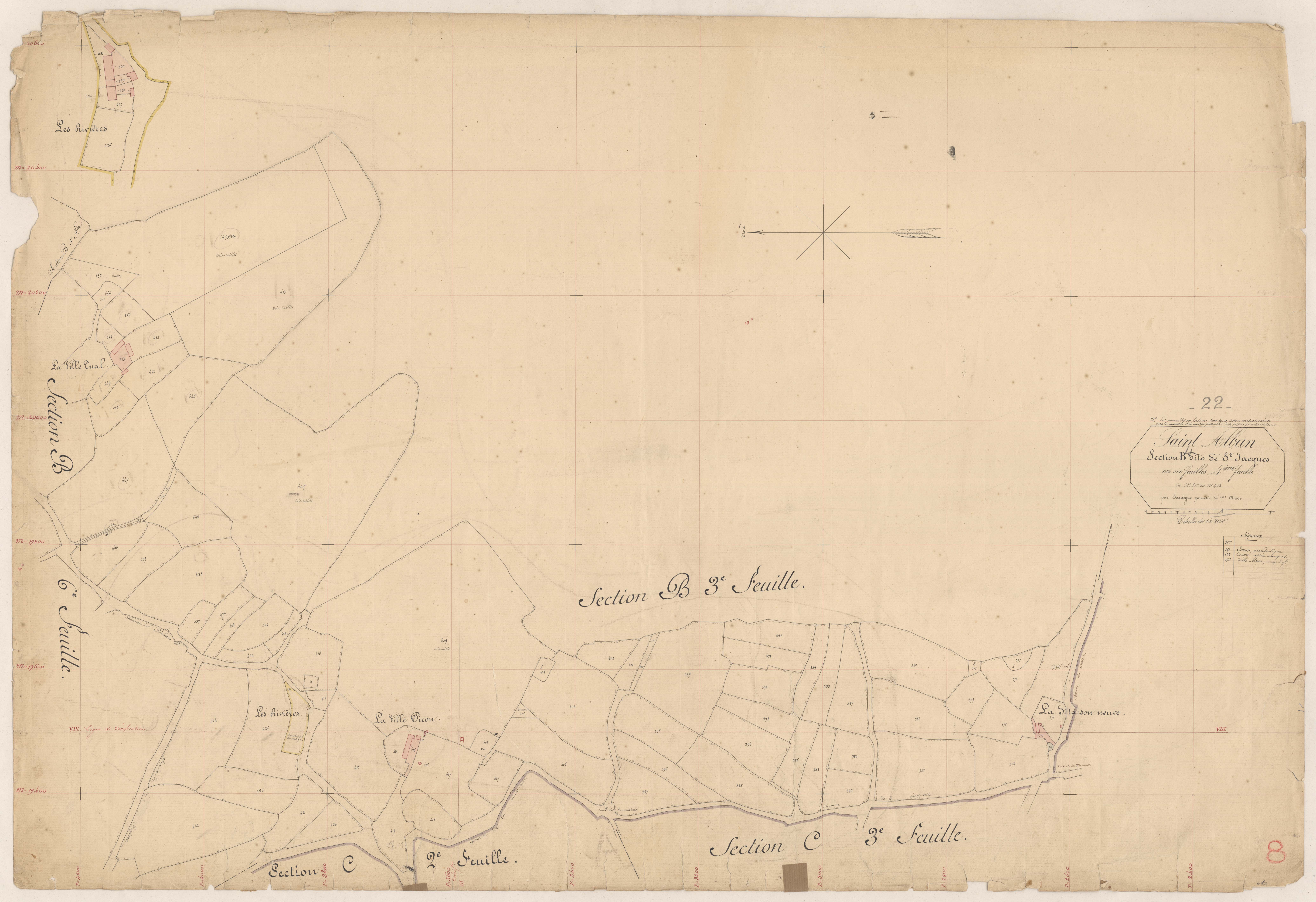 Saint-Alban - Section B, 4e feuille