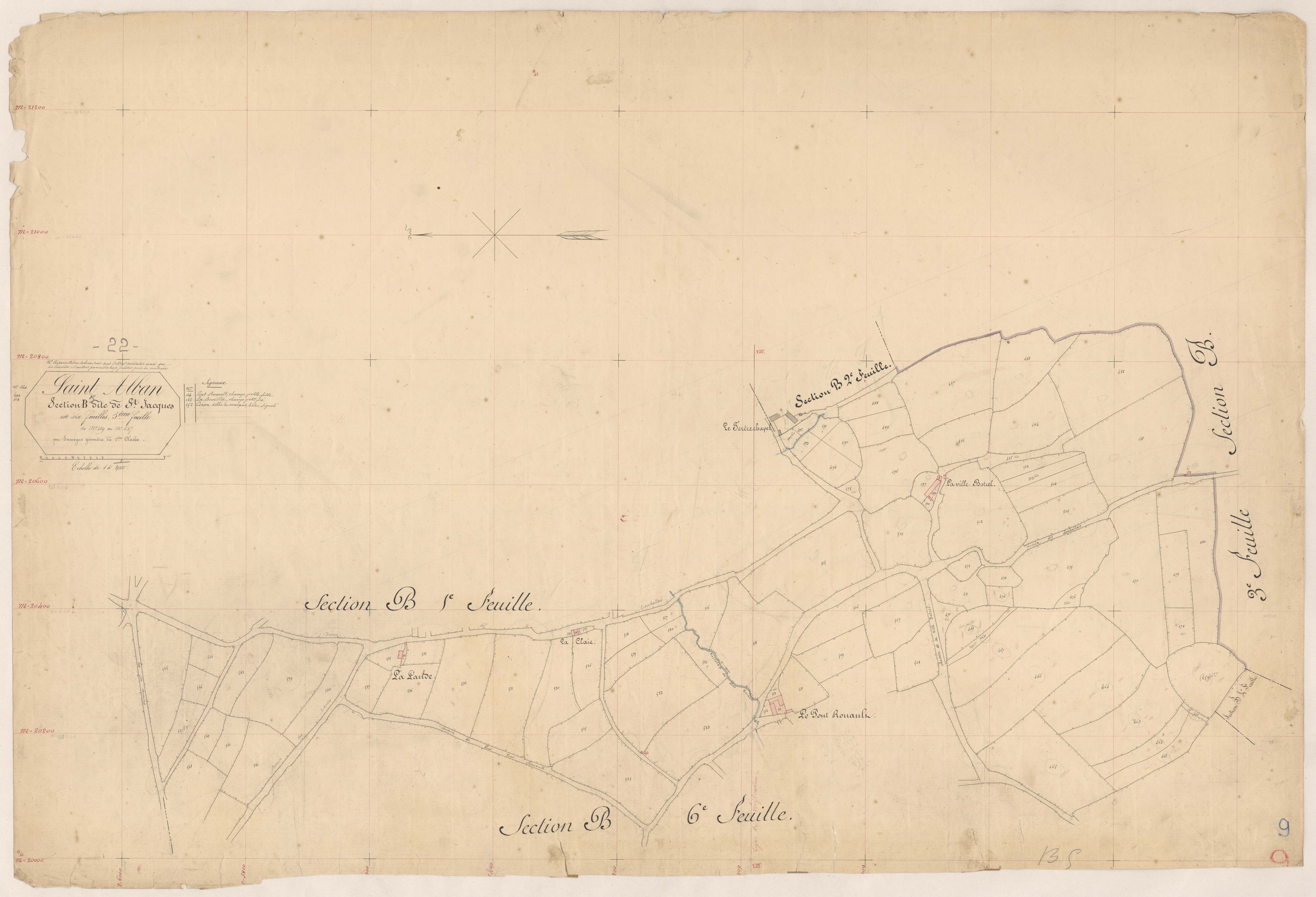Saint-Alban - Section B, 5e feuille