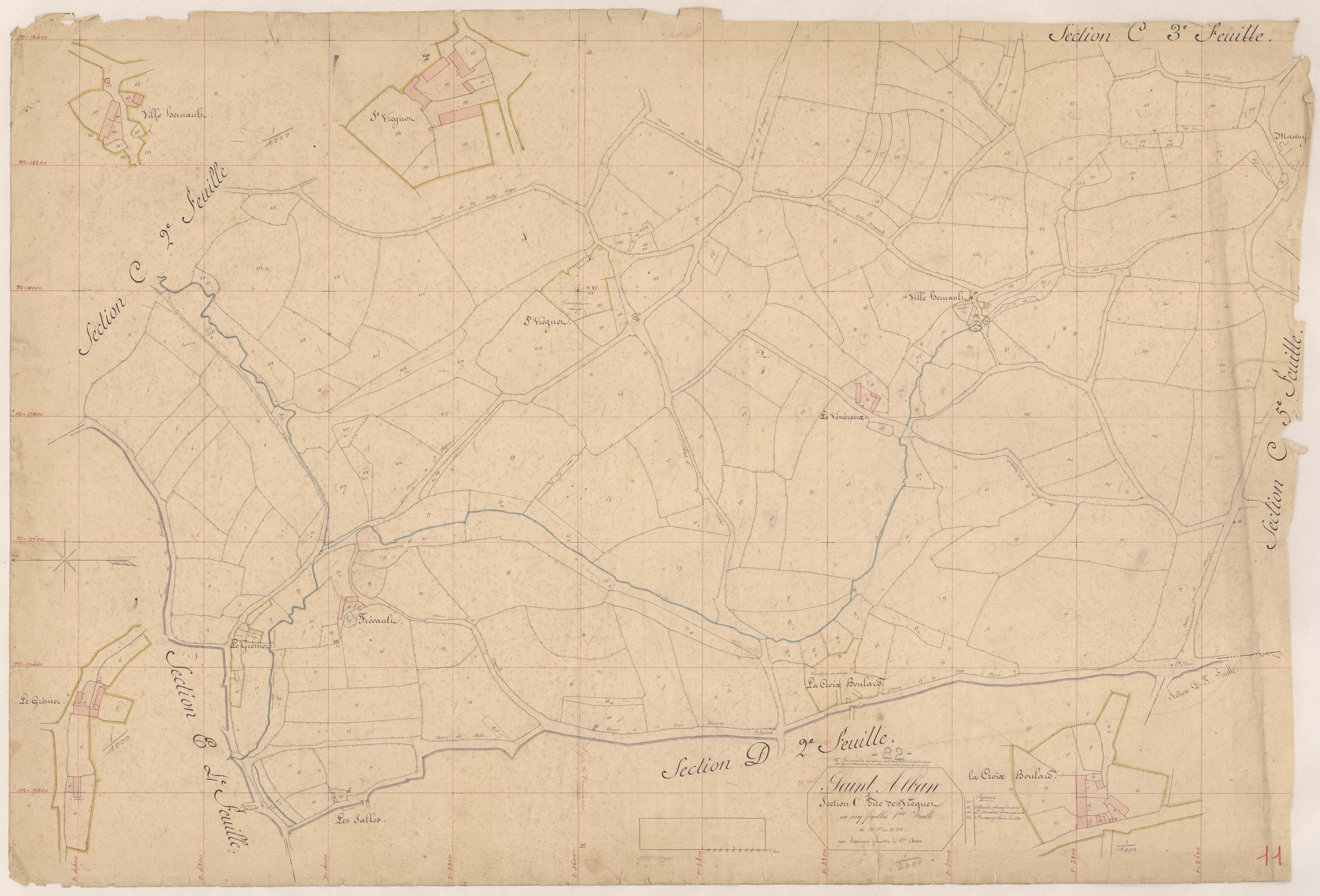 Saint-Alban - Section C, 1re feuille