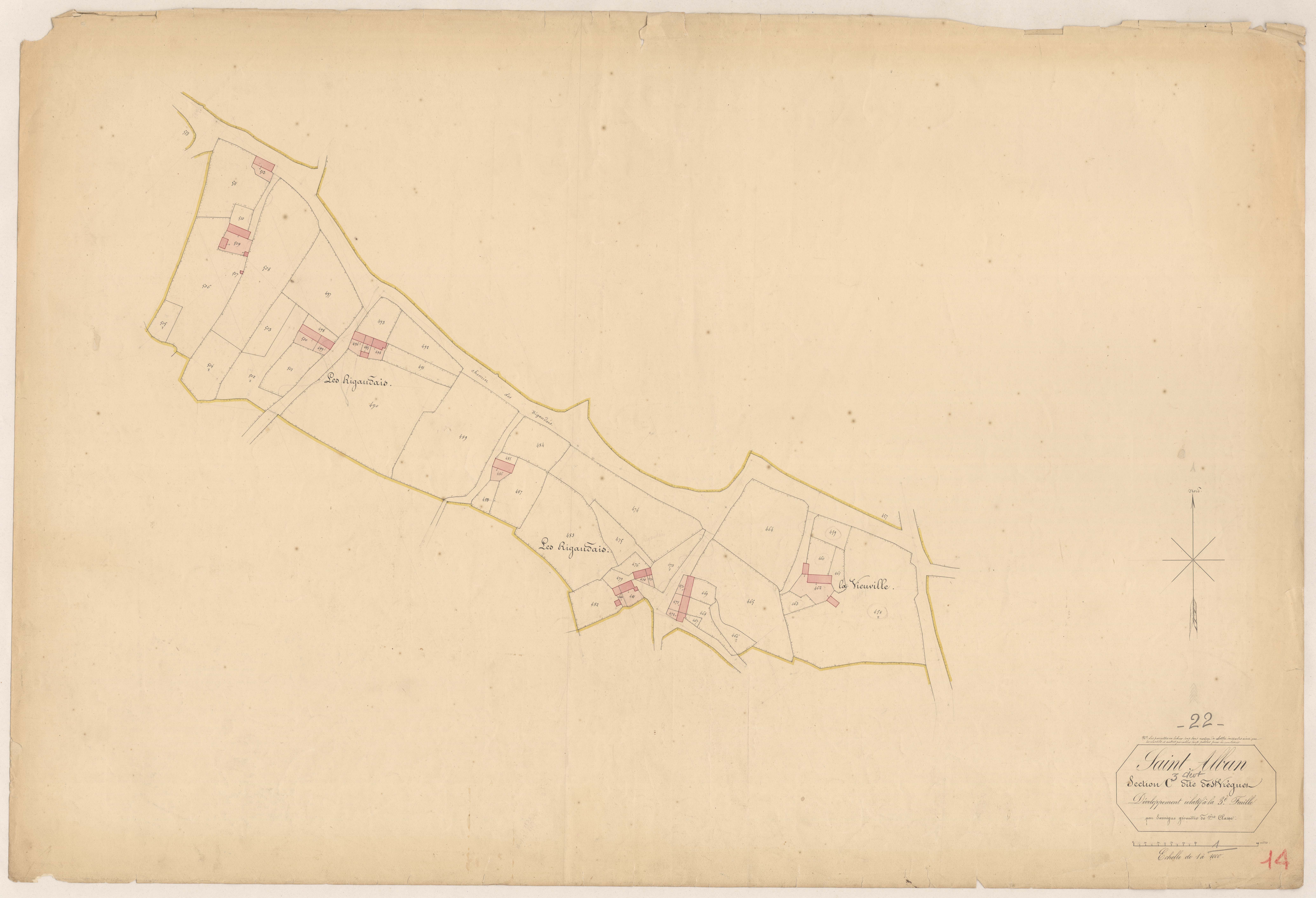 Saint-Alban - Section C, 3e feuille : développement