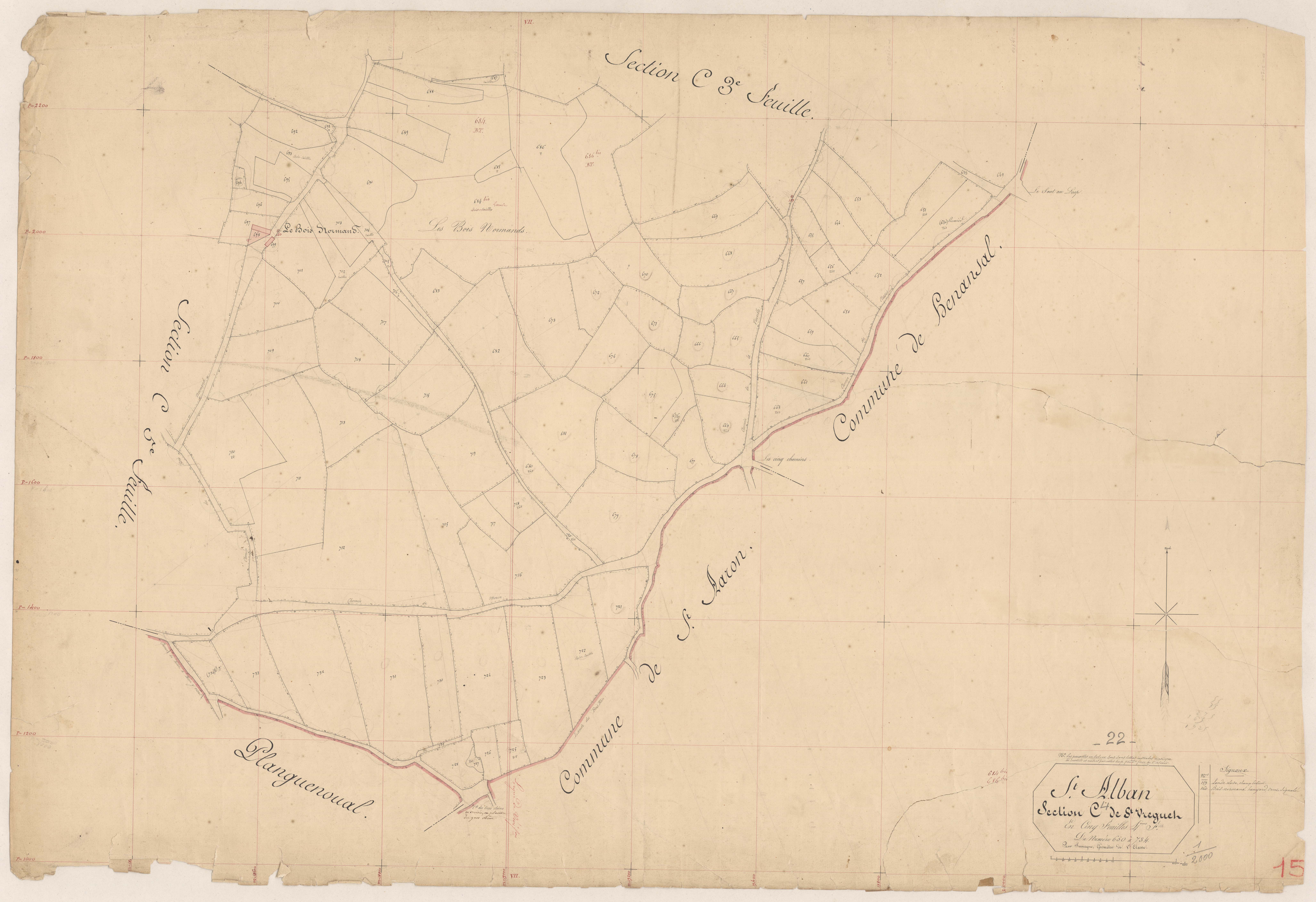 Saint-Alban - Section C, 4e feuille