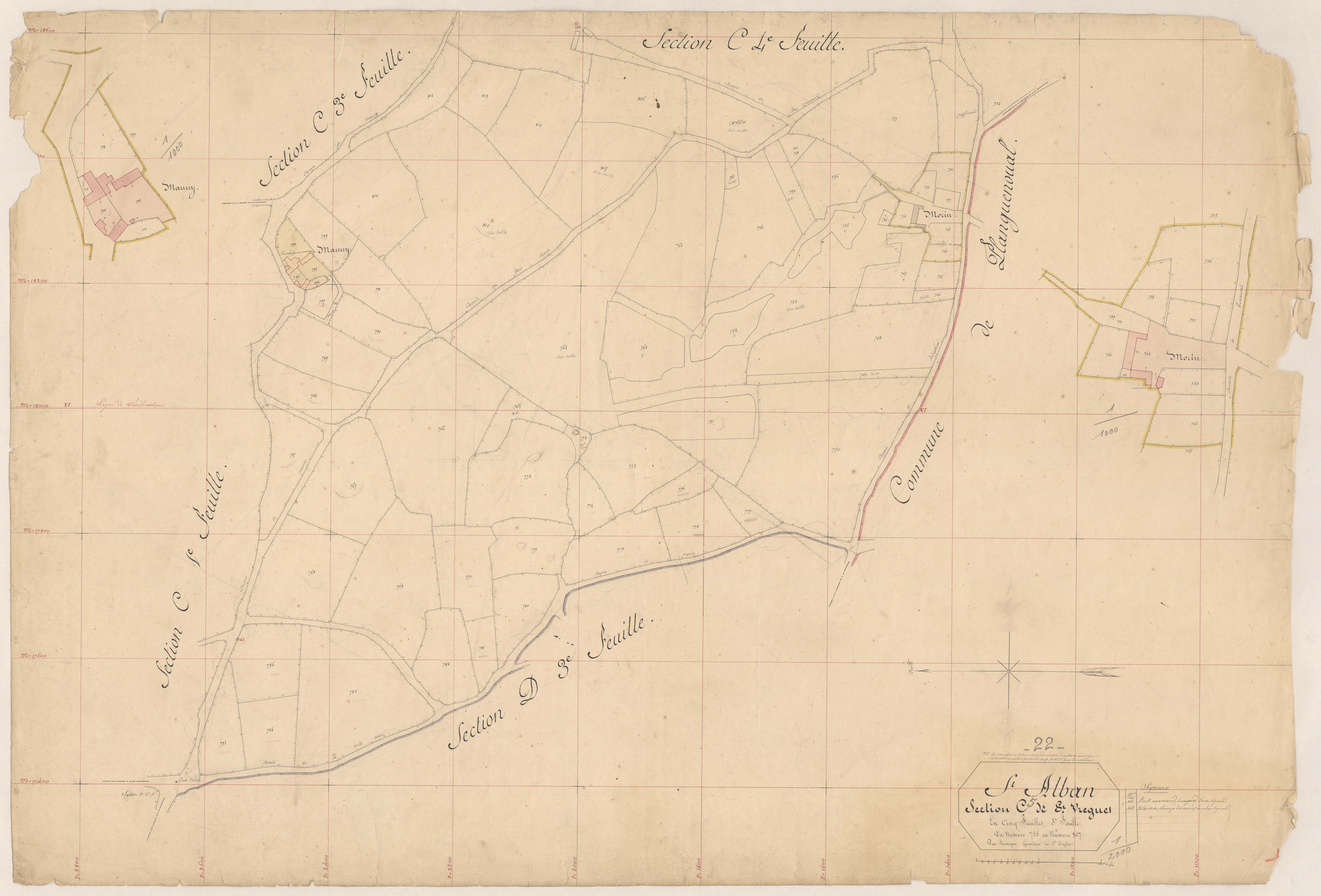 Saint-Alban - Section C, 5e feuille