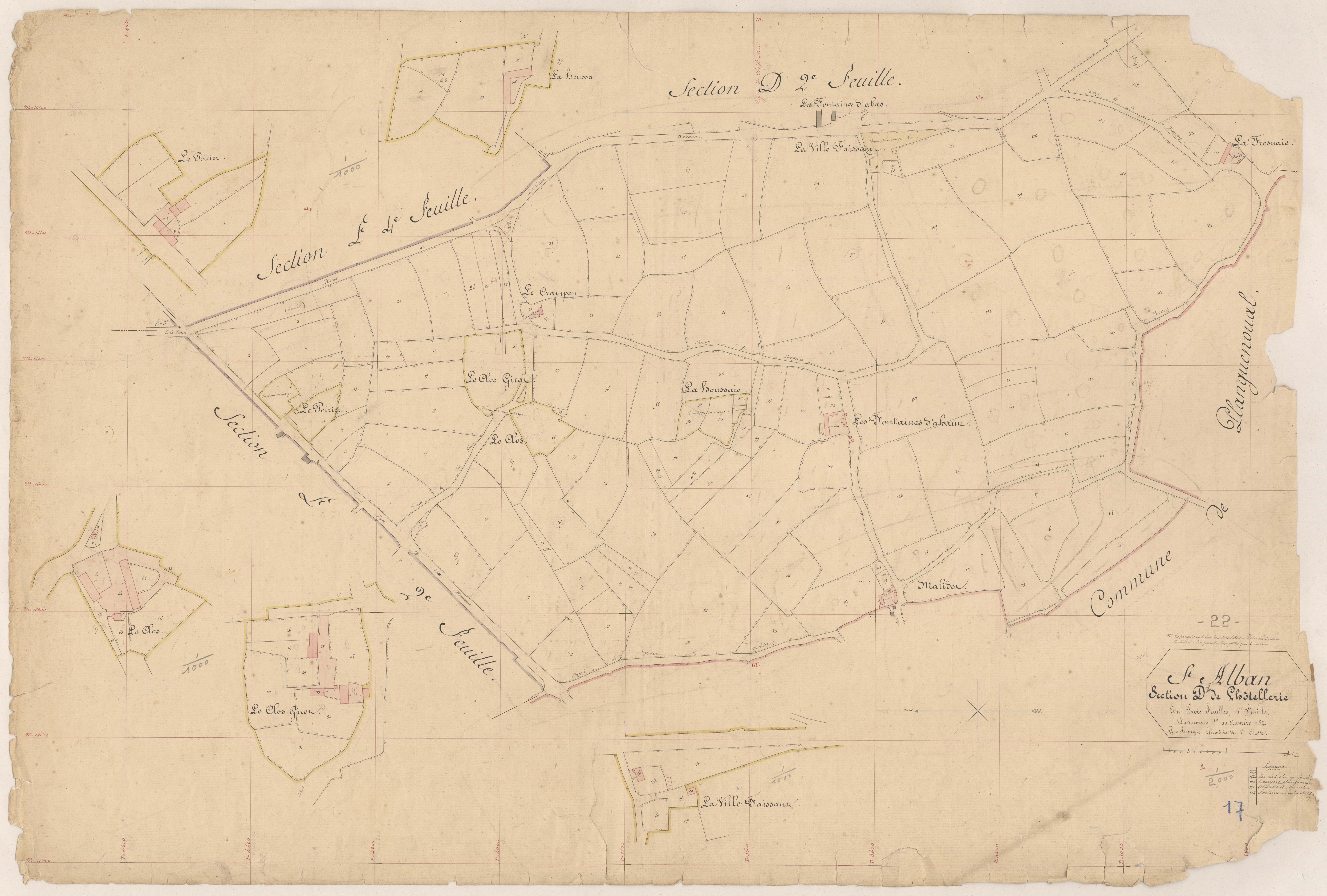 Saint-Alban - Section D, 1re feuille