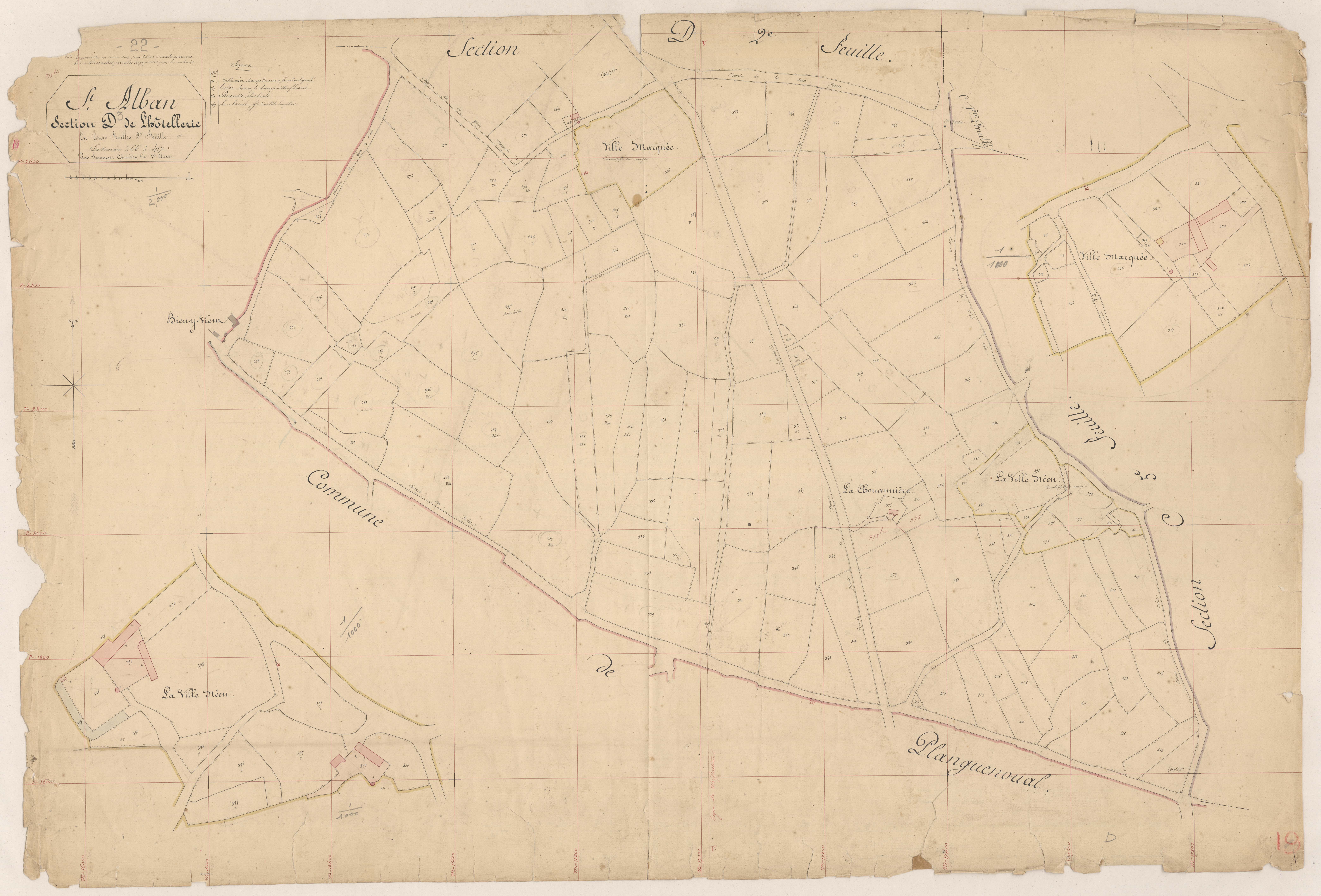 Saint-Alban - Section D, 3e feuille
