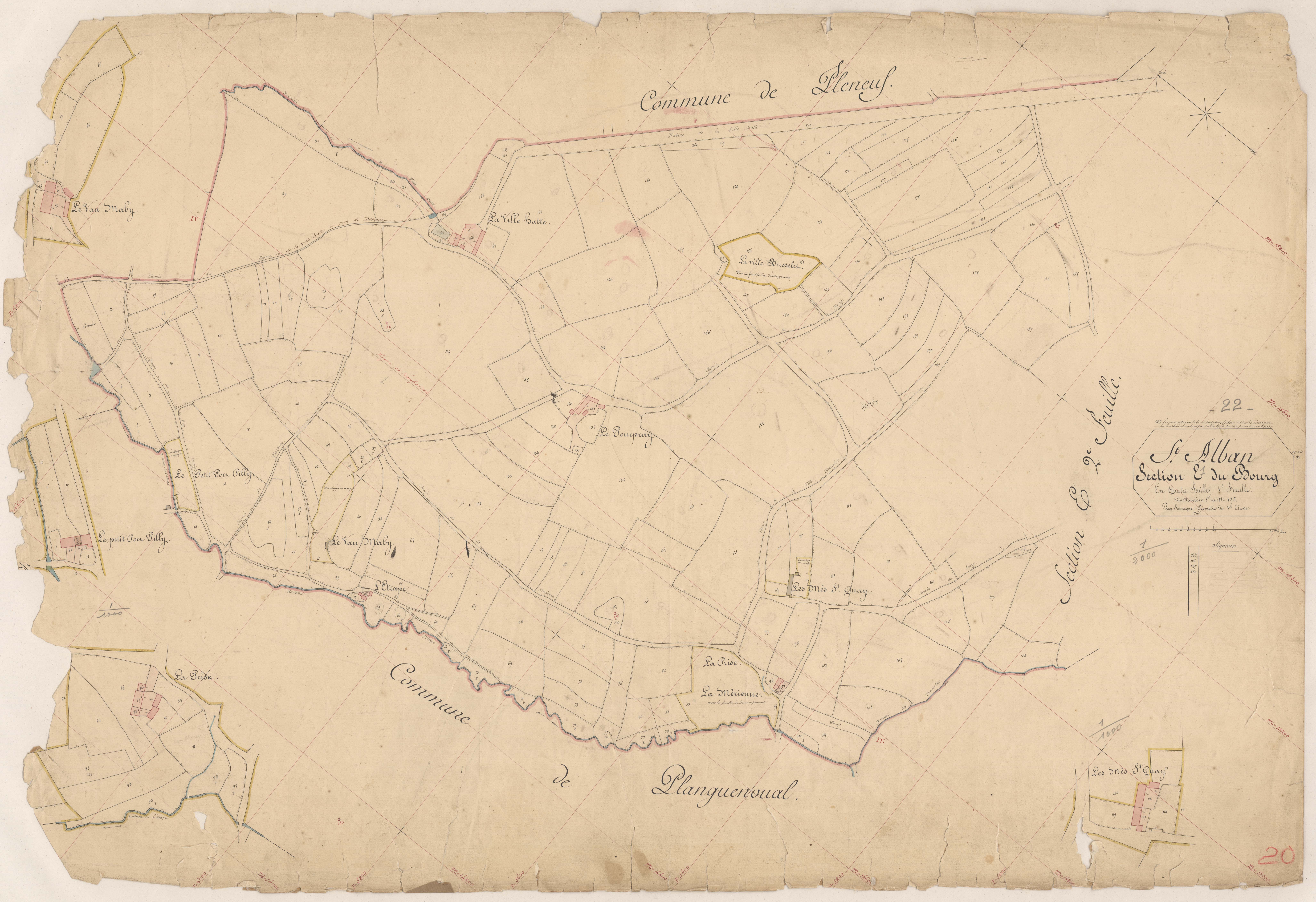 Saint-Alban - Section E, 1re feuille