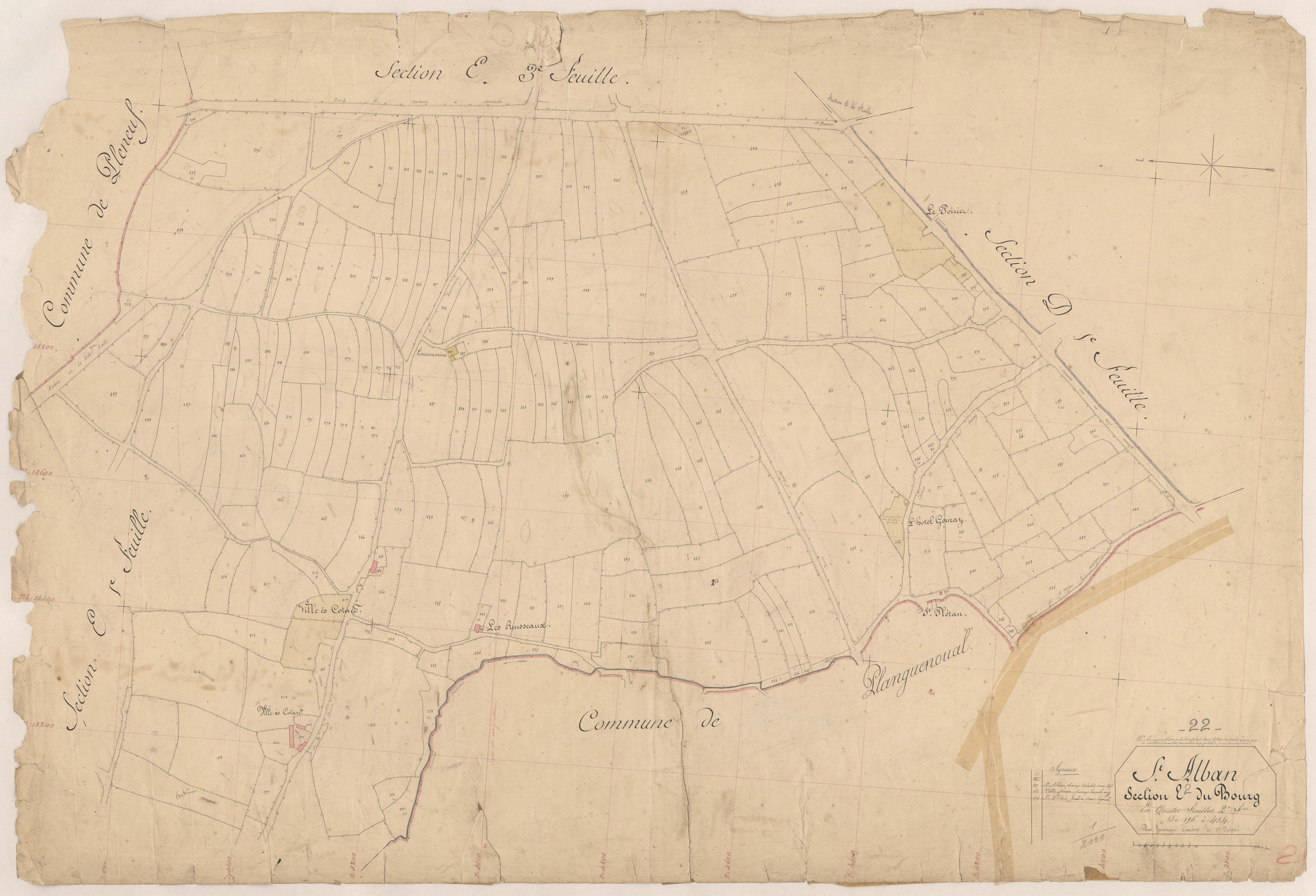 Saint-Alban - Section E, 2e feuille