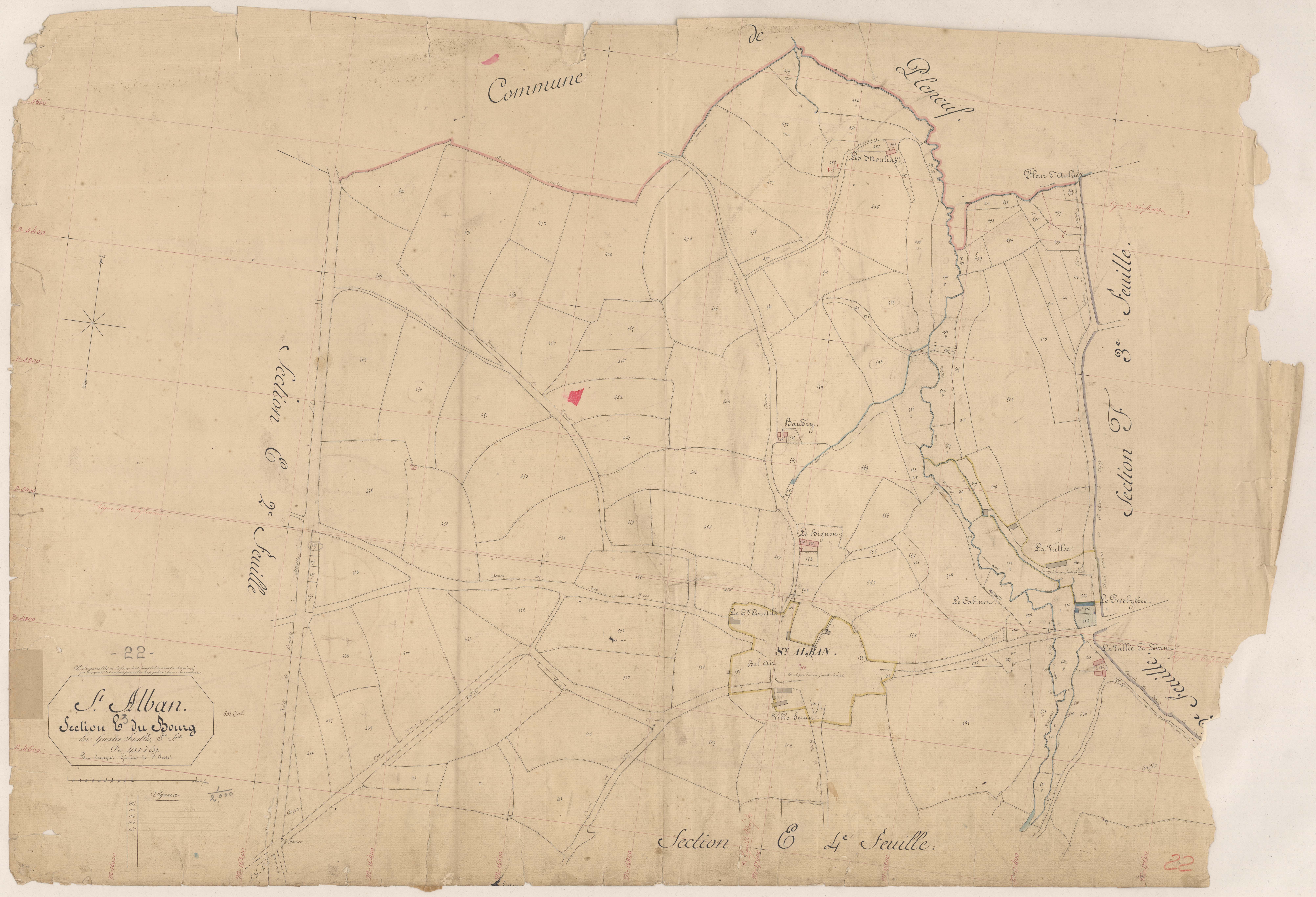 Saint-Alban - Section E, 3e feuille