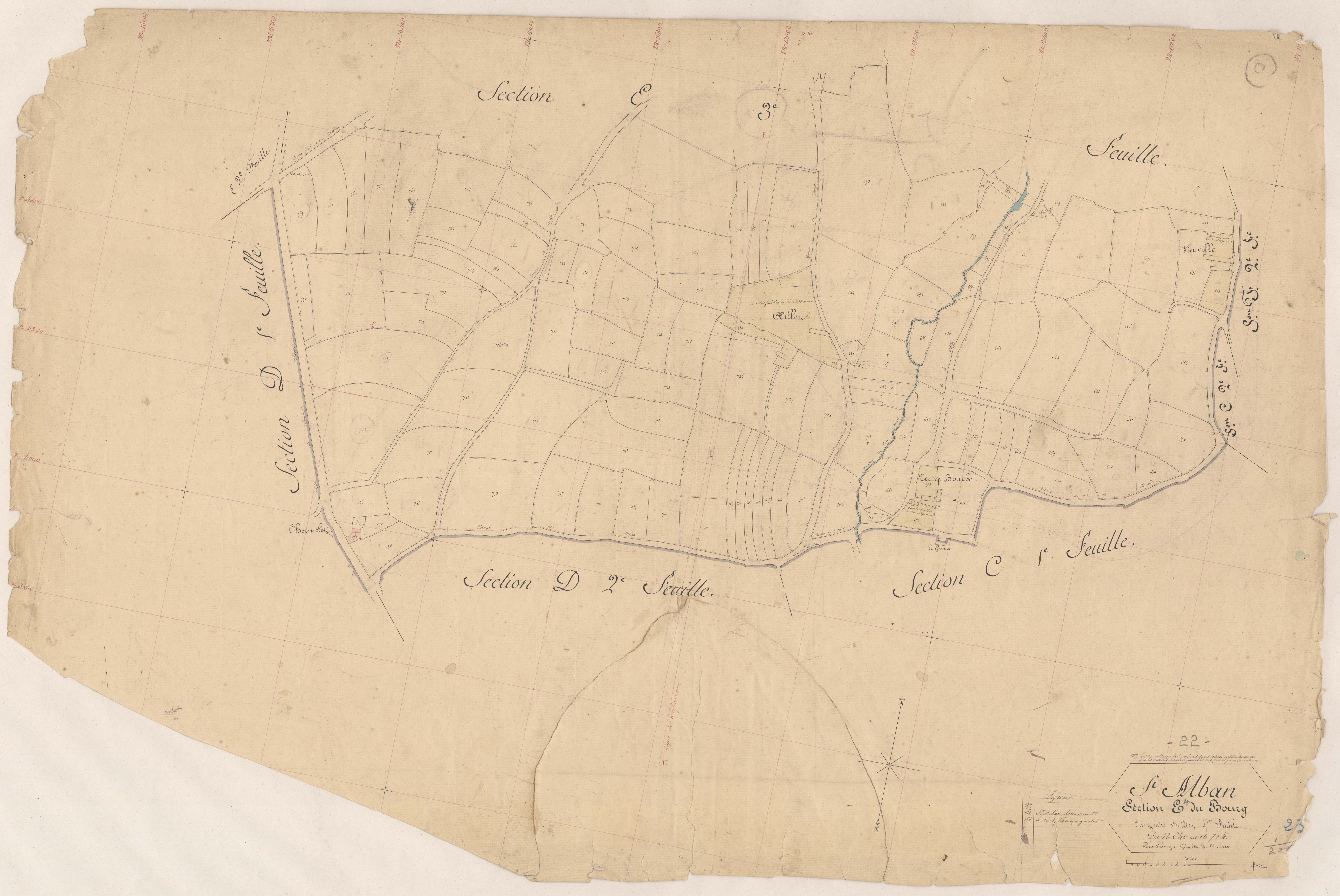 Saint-Alban - Section E, 4e feuille