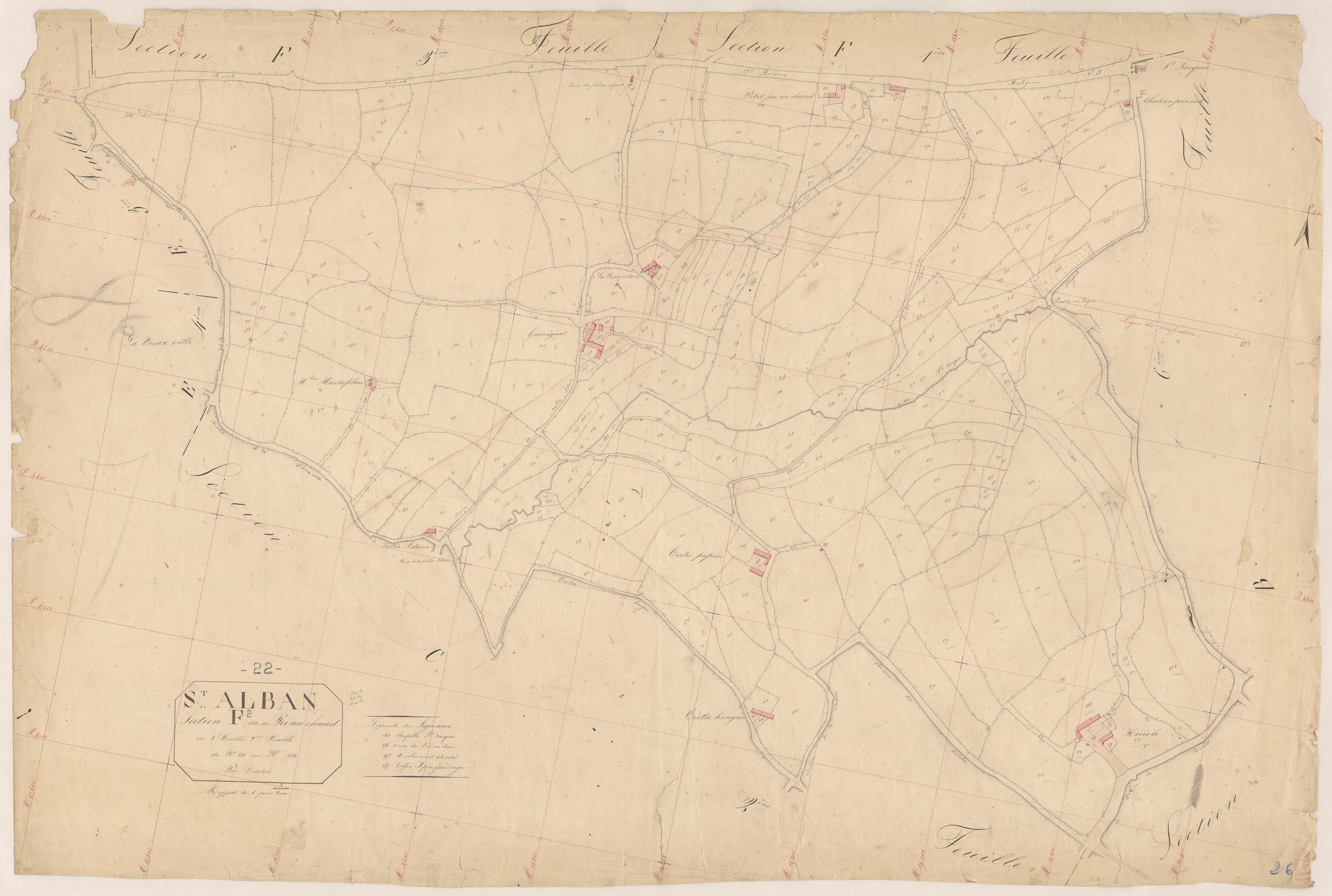 Saint-Alban - Section F, 2e feuille