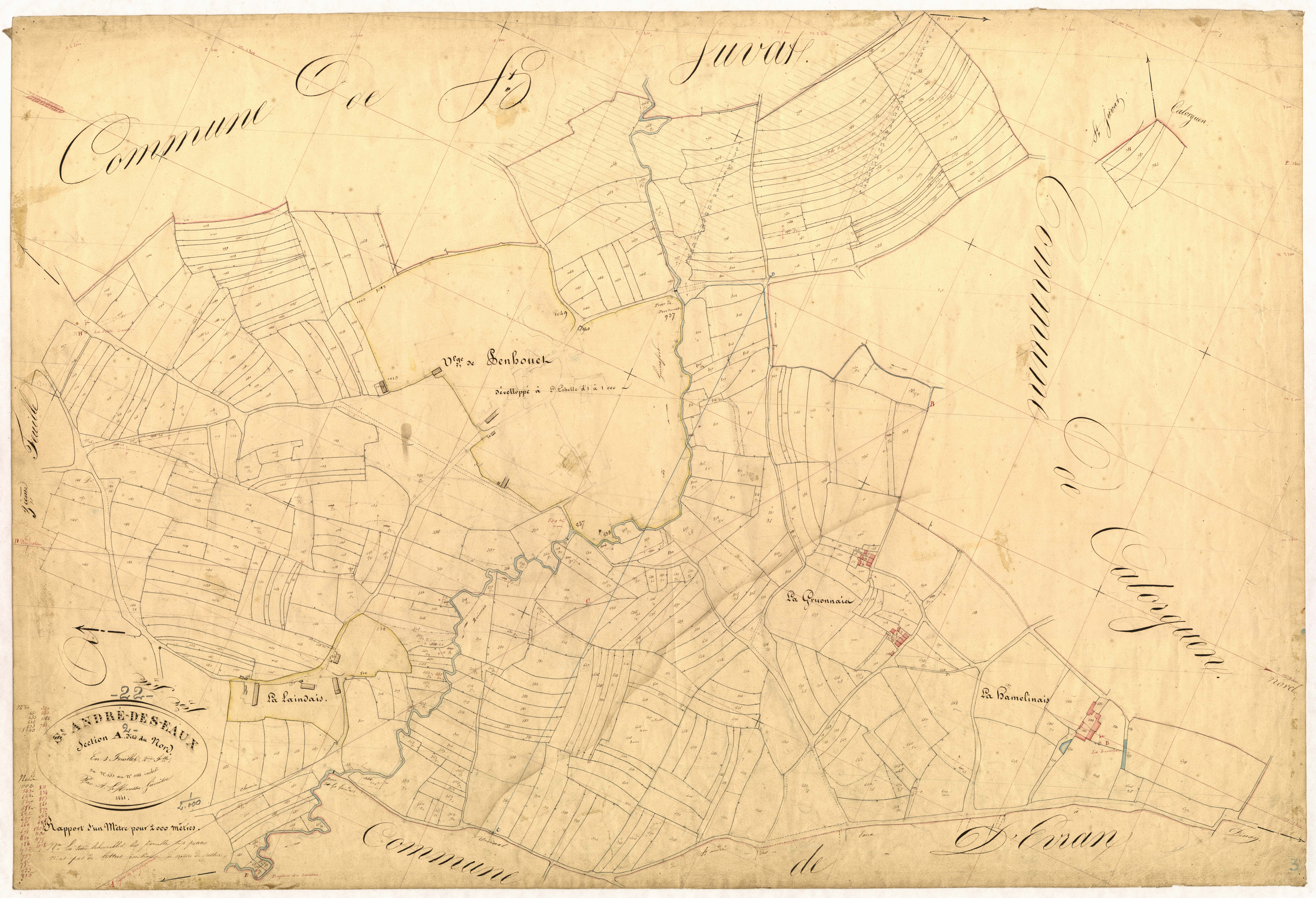 Saint-André-des-Eaux - Section A, 2e feuille