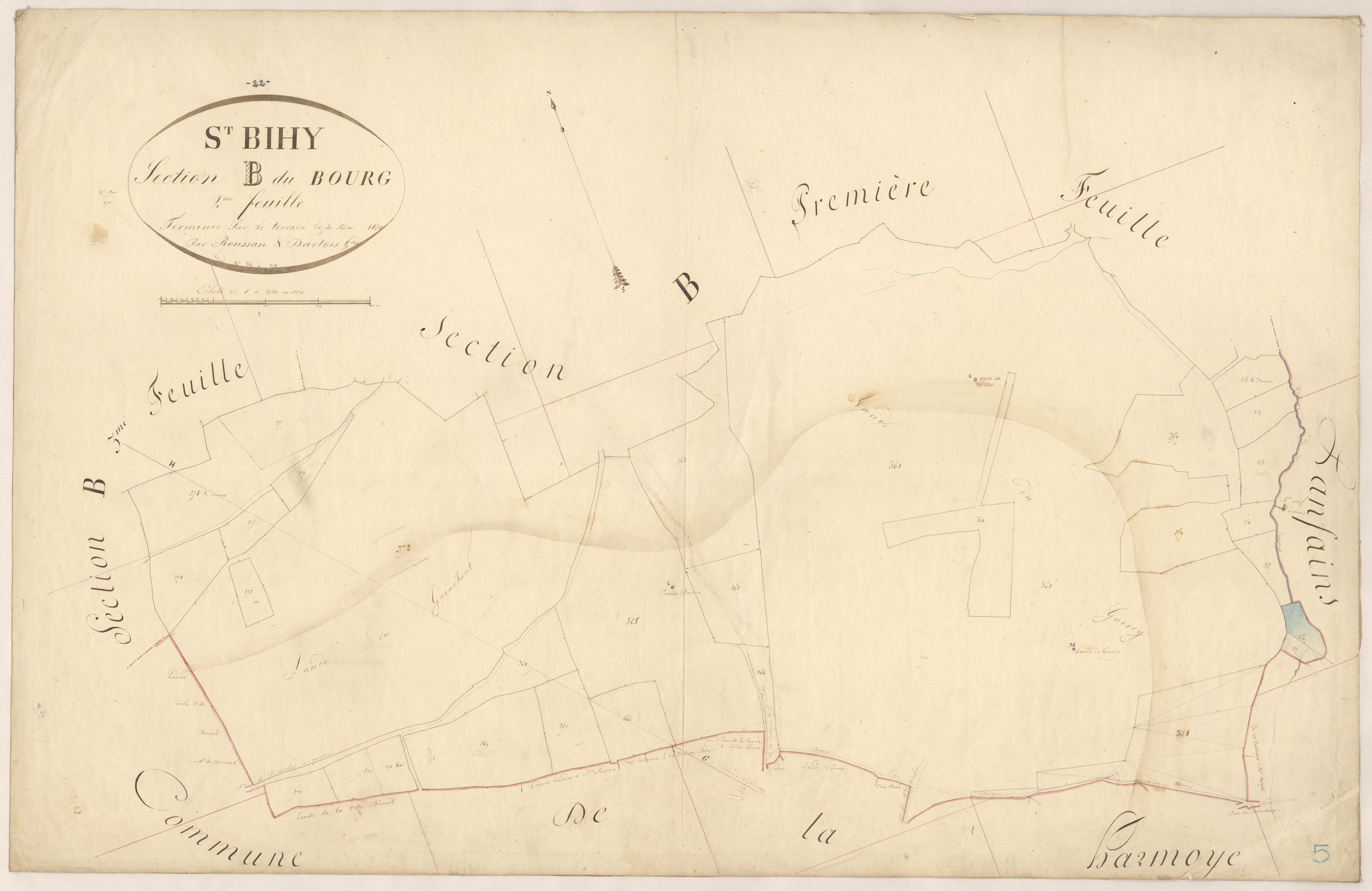 Saint-Bihy - Section B, 2e feuille