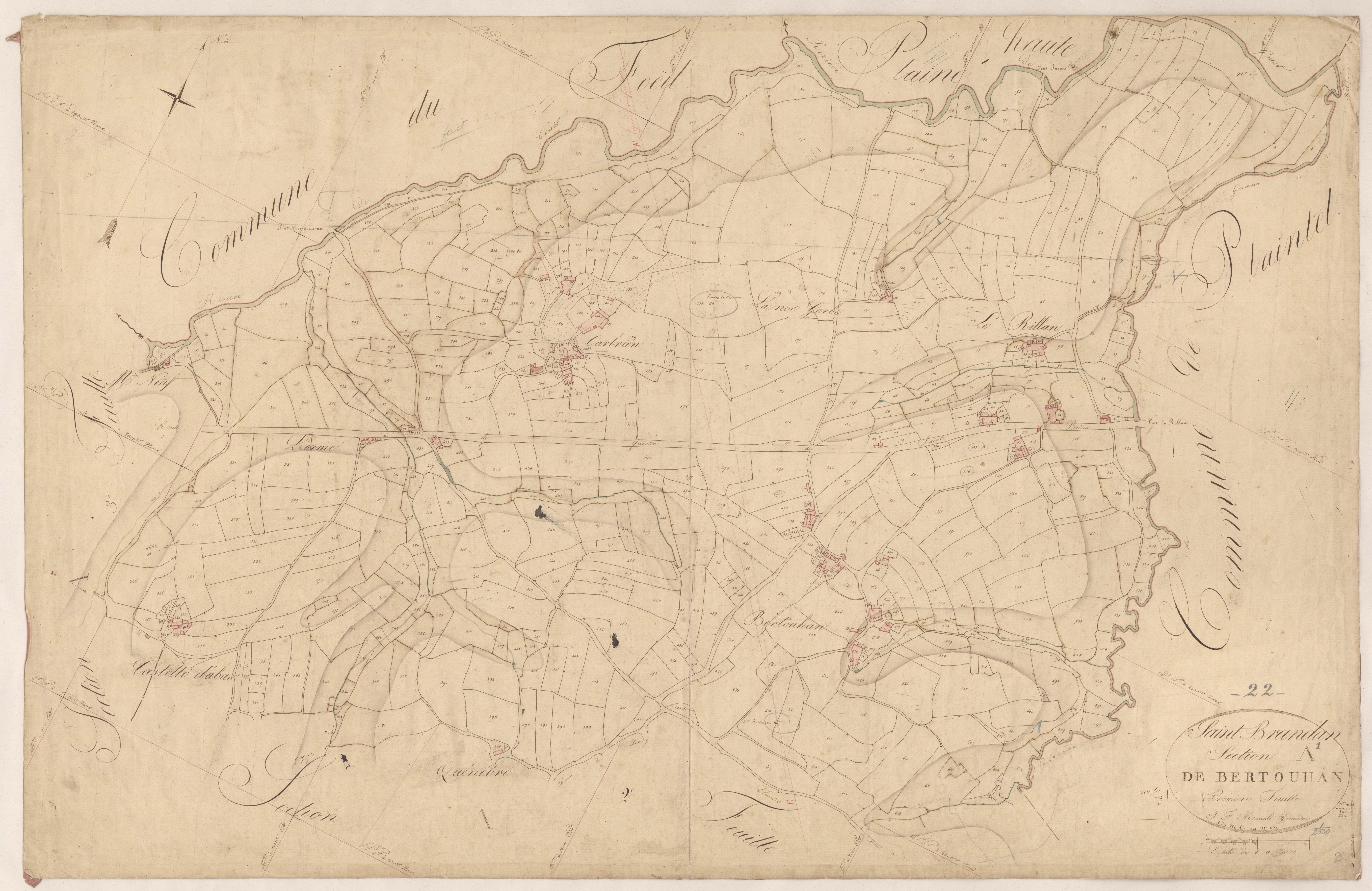 Saint-Brandan - Section A, 1re feuille
