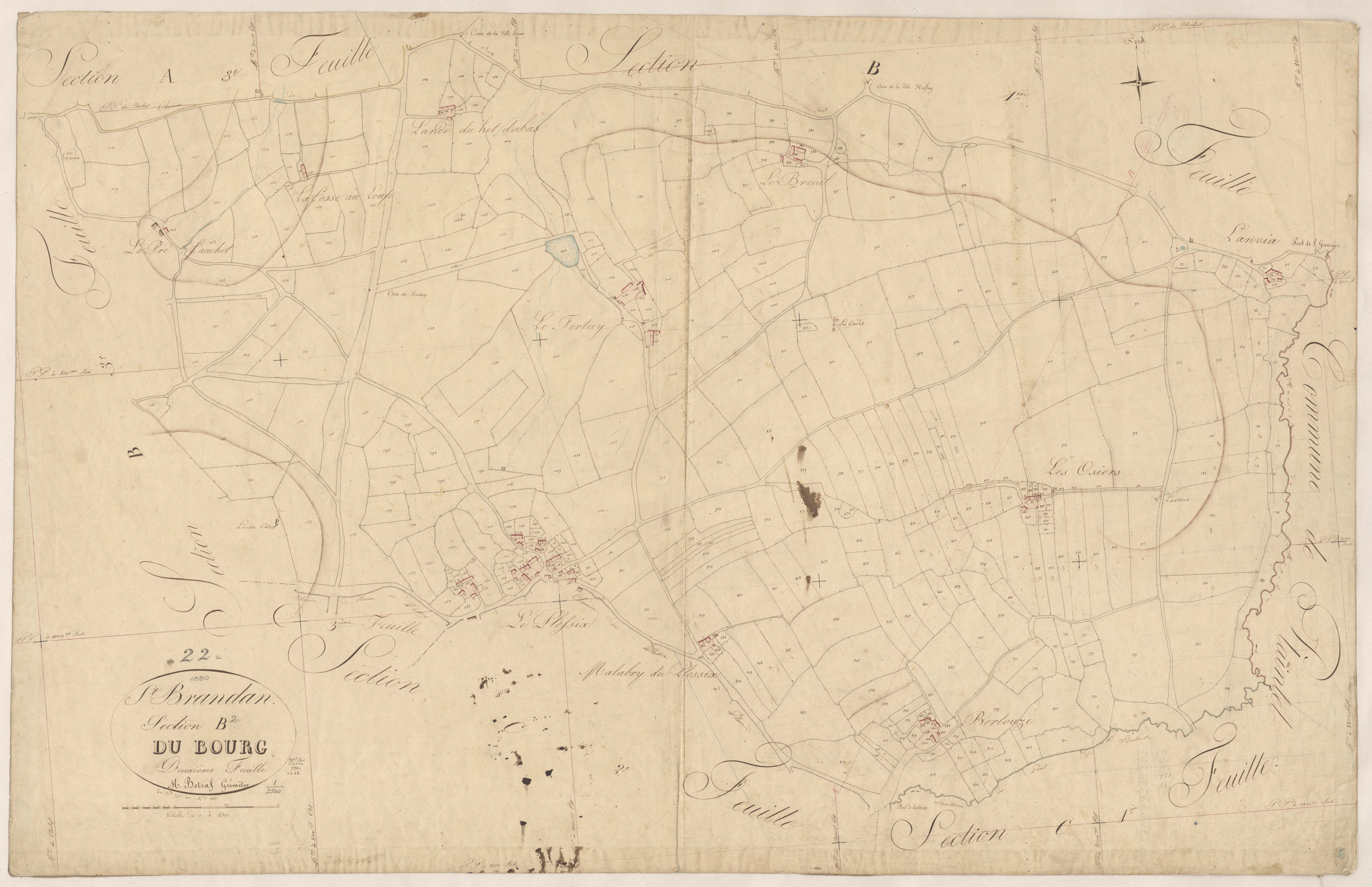 Saint-Brandan - Section B, 2e feuille